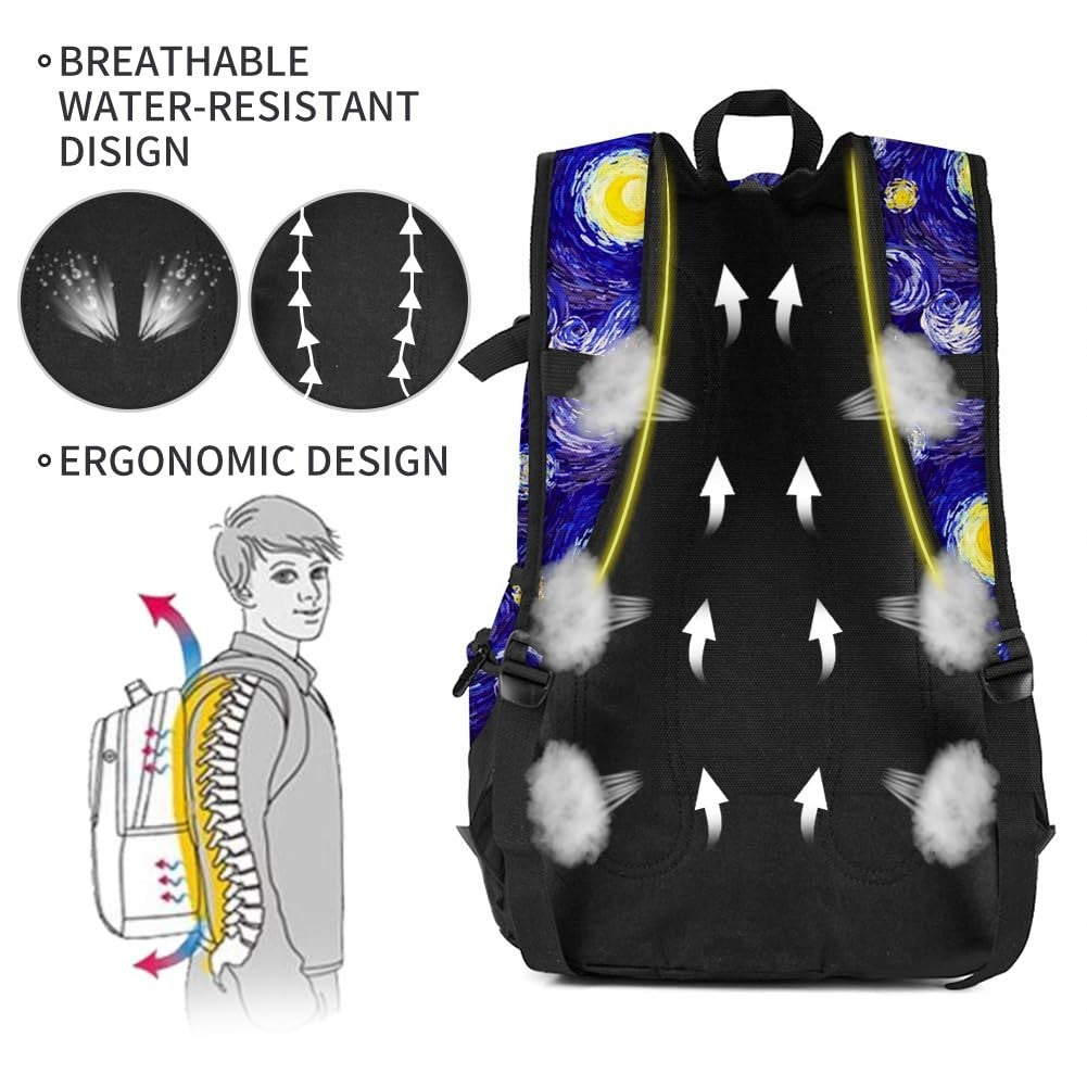 Lightweight School Backpack Travel Bag for Men & Women | College & Travel Use5