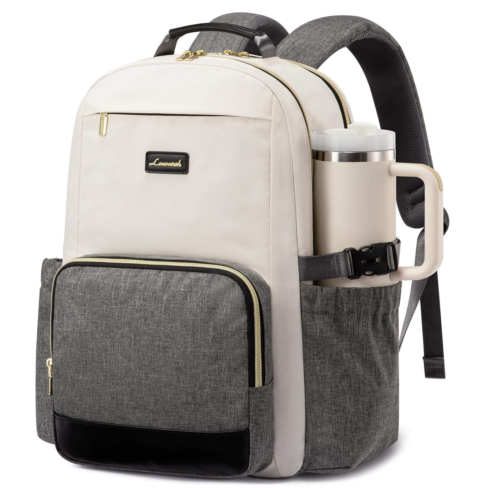 Stylish Waterproof Laptop Backpack for Women, 15.6" Large Capacity Travel Bag, P1