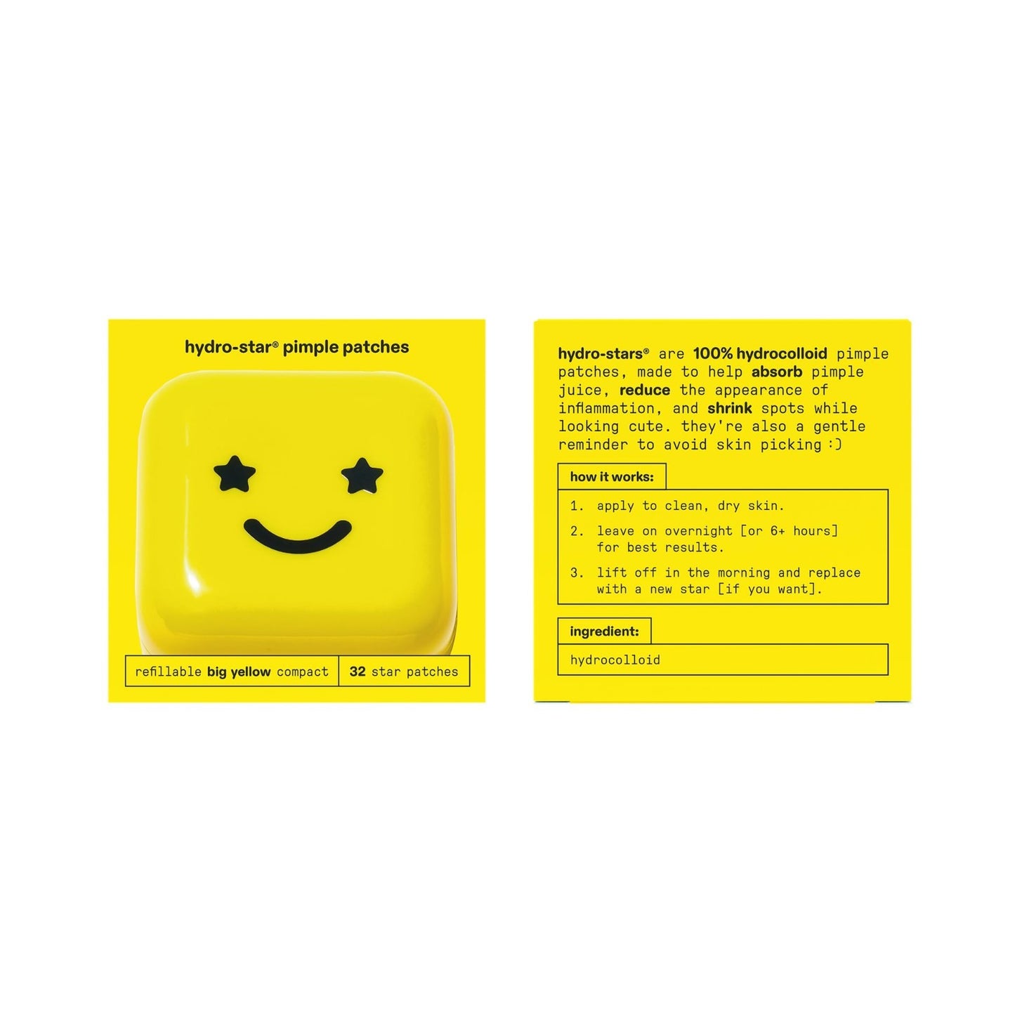Hydrocolloid Pimple Patch   Yellow Compact Star Patches, 32 Count for Acne Care9