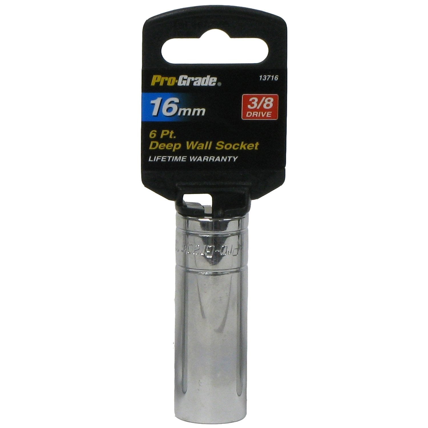 3/8" Drive 6 Point Deep Socket 16mm - Professional Quality Tool for Mechanics1