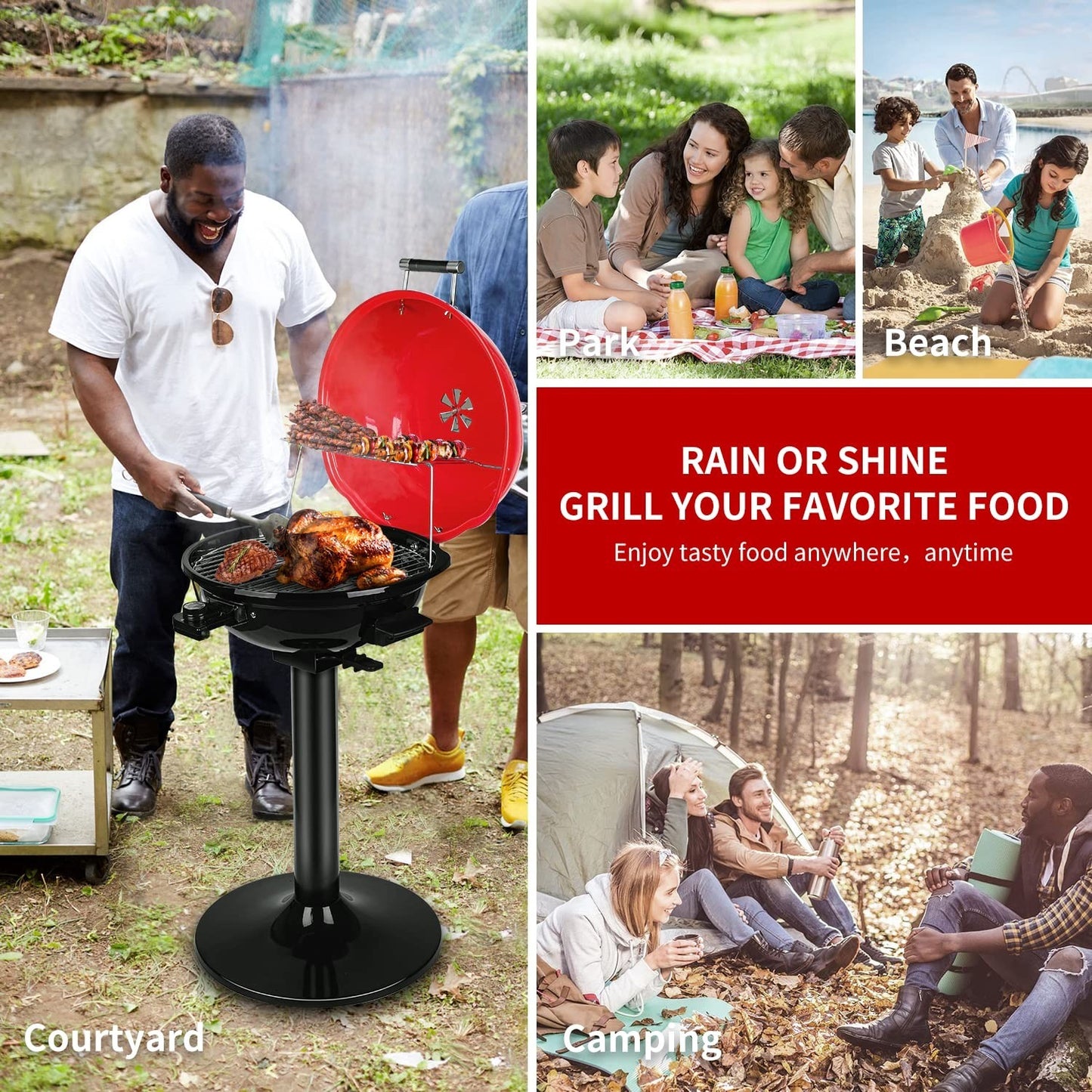 **Optimized eBay Title:**  Portable Electric Grill for Indoor & Outdoor BBQ, 166