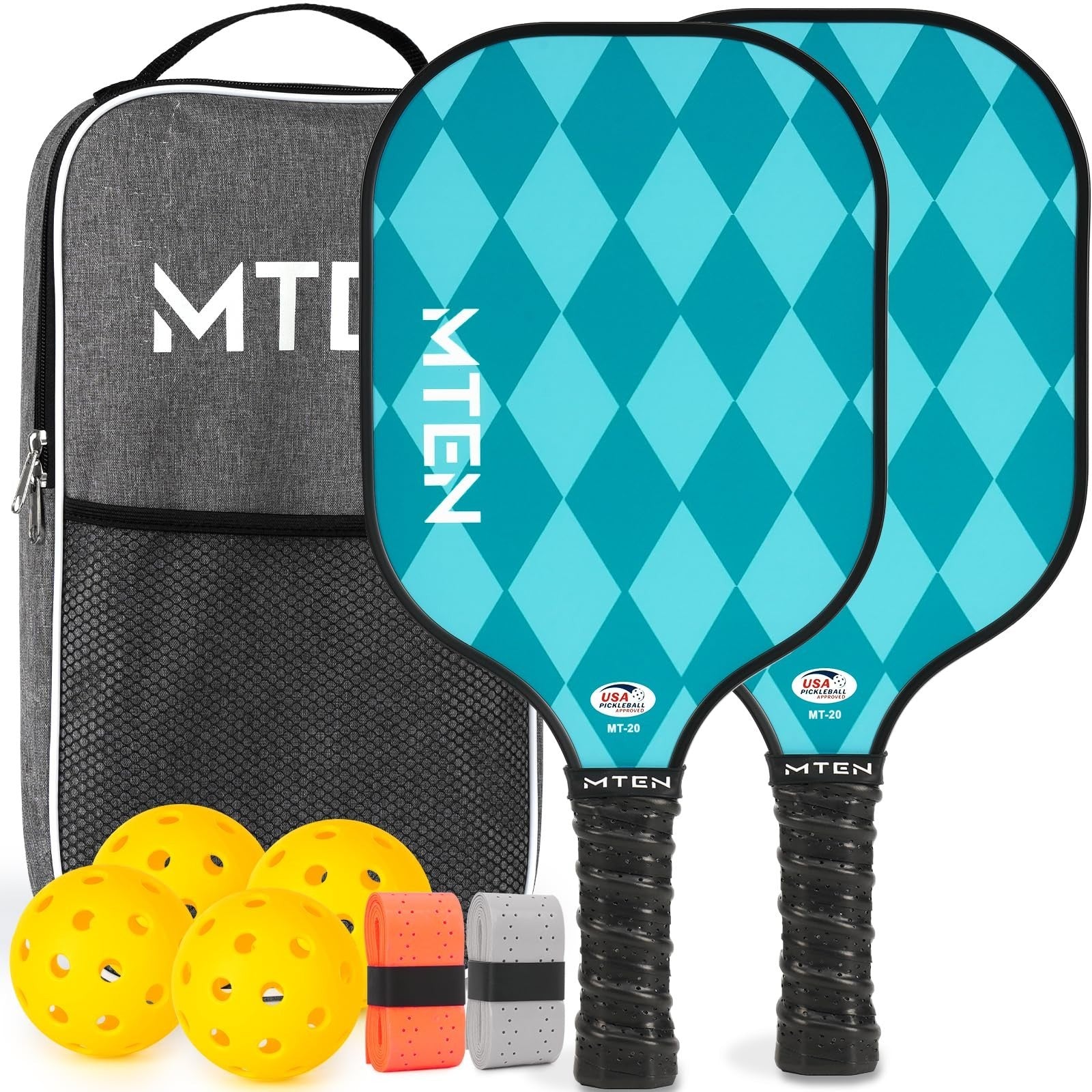 Pickleball Paddle Set of 2/4/1 - USAPA Approved, Lightweight Fiberglass Rackets1