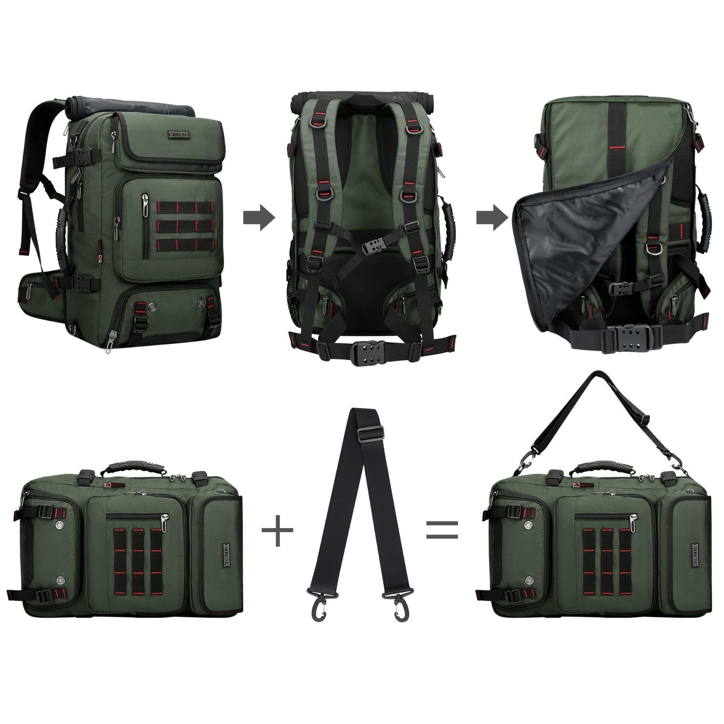 Travel Backpack for Men, Airline Approved Carry On, Fits 16" Laptop, Durable & S7