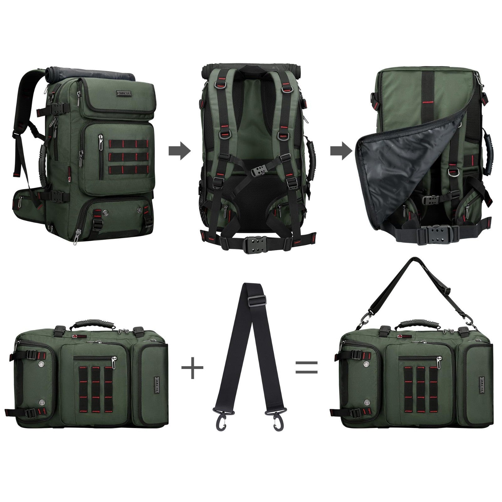 Travel Backpack for Men, Airline Approved Carry On, Fits 16" Laptop, Durable & S7