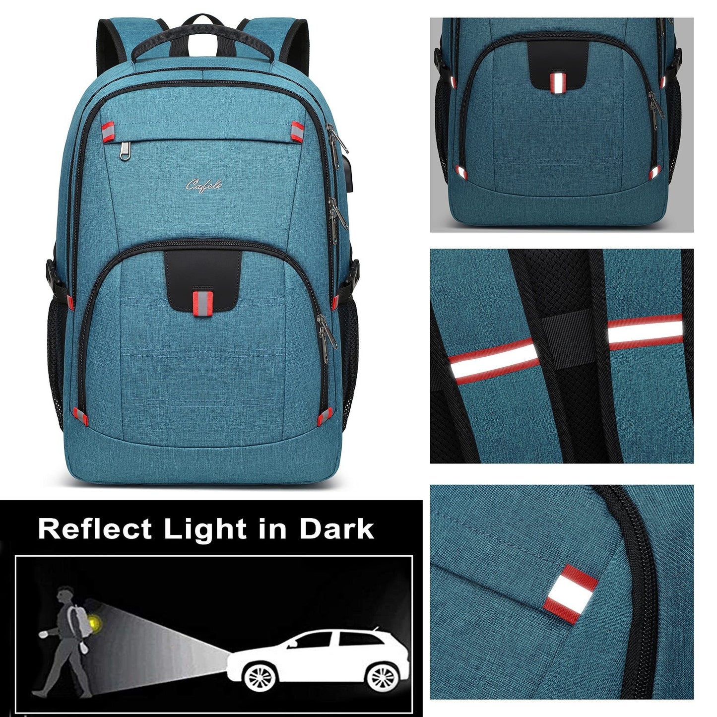 Stylish 17.3" Laptop Backpack for Men & Women   School, Travel, Business, Lake B5
