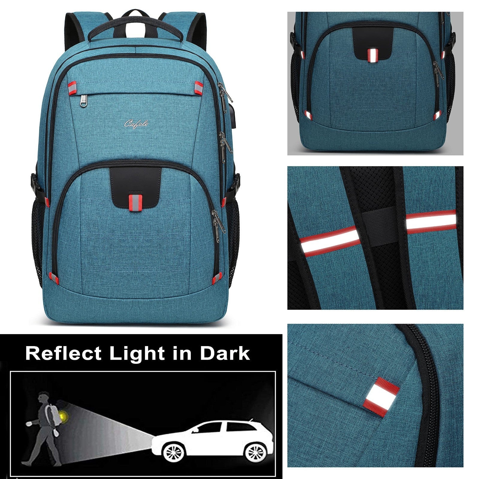Stylish 17.3" Laptop Backpack for Men & Women   School, Travel, Business, Lake B5