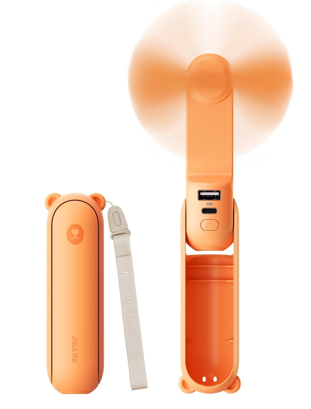 3 in 1 Portable Fan with Power Bank & Flashlight | USB Rechargeable, 19H Cooling1
