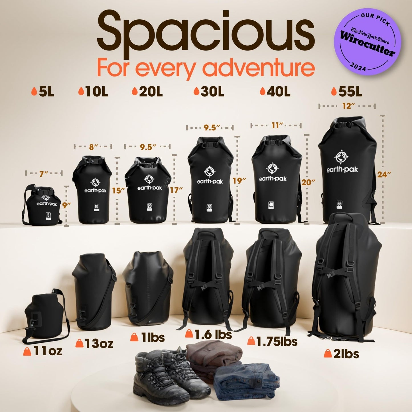 Waterproof Dry Bag Backpack   Roll Top Sack for Kayaking & Outdoor Gear + Phone2