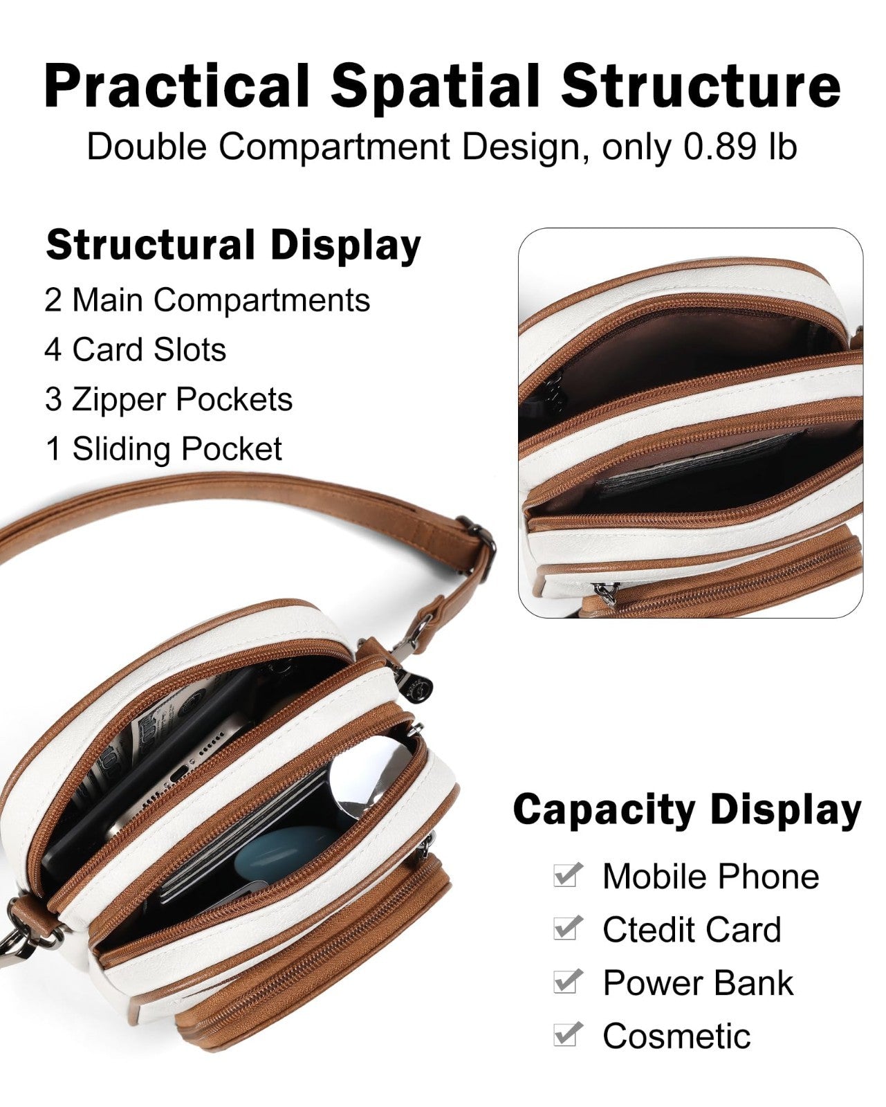 Small Crossbody Purses for Women, RFID Anti-Theft, 4 Card Slots, Stylish & Compa4