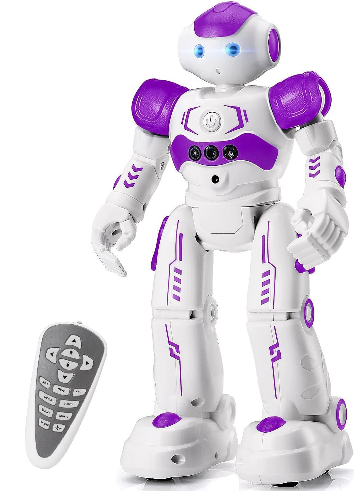 Programmable RC Robot Toy for Kids   Gesture Control Smart Robot, Ages 3 8, Purp1