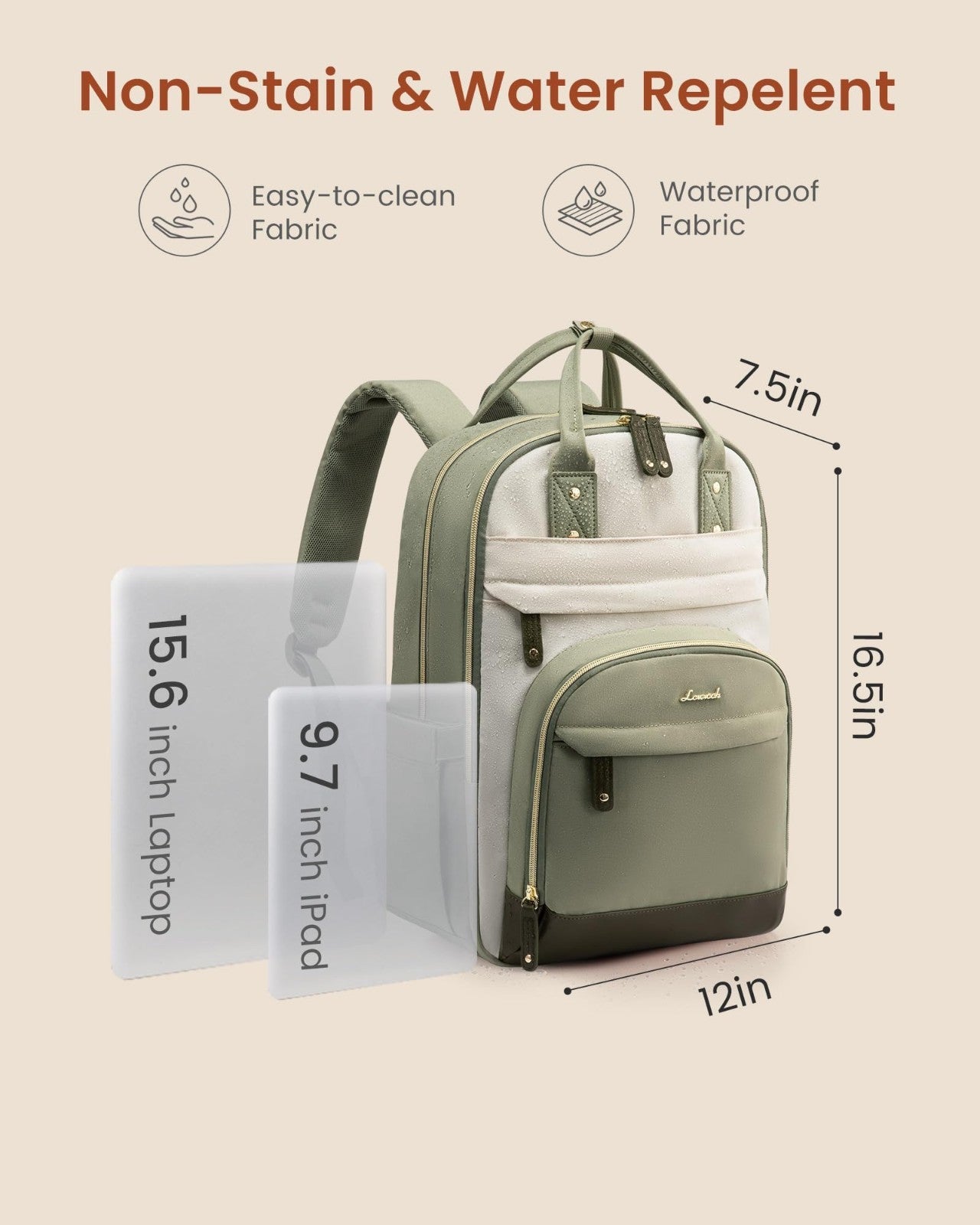 Stylish 15.6" Laptop Backpack with Tumbler Holder, Cute Work & Travel Bag, Gifts2