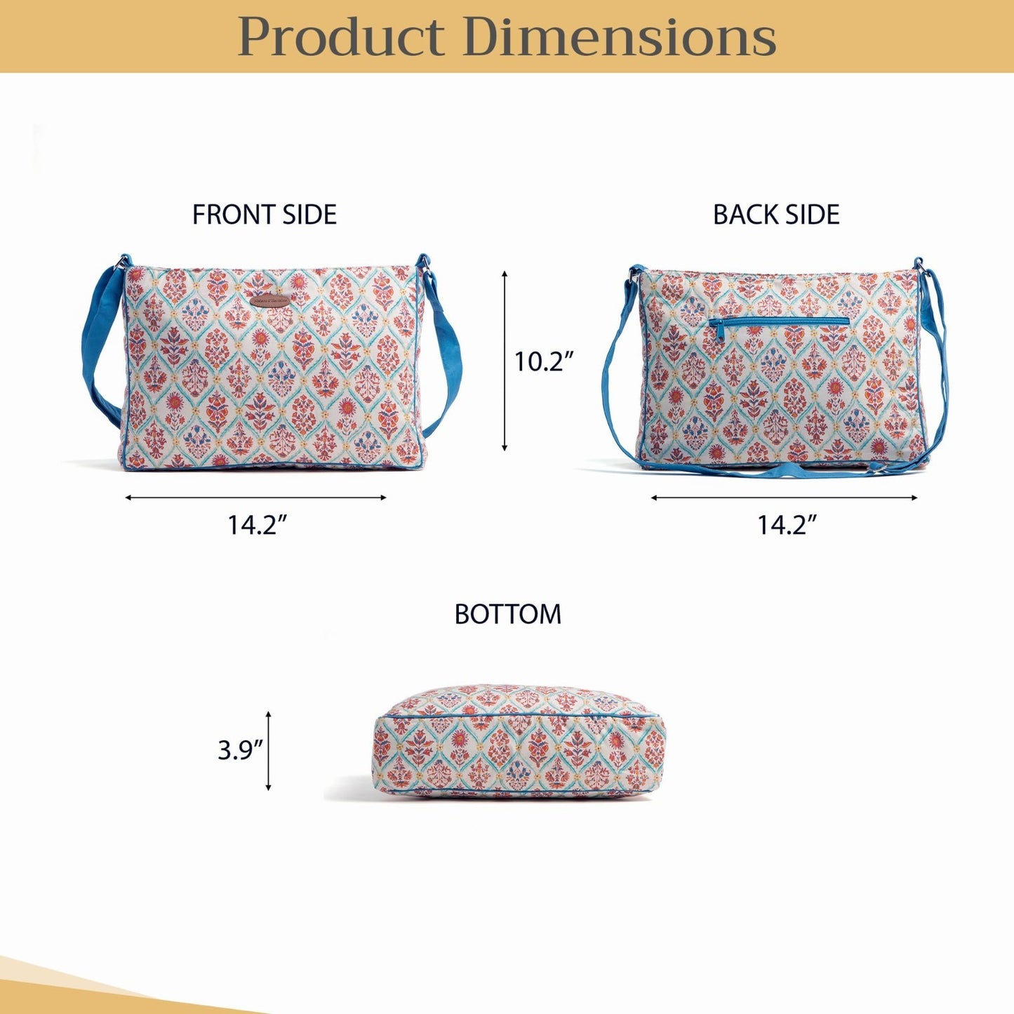 Stylish Women's Cotton Shoulder Hand Bag   Versatile Tote for Everyday Use4