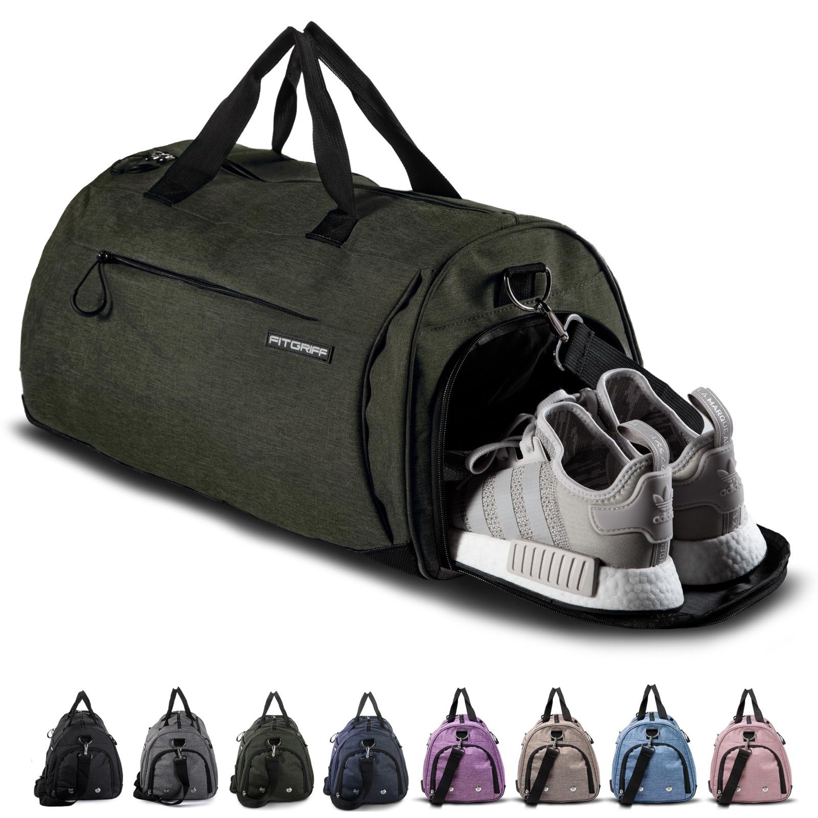 Versatile Gym Duffle Bag with Shoe & Wet Compartment for Travel, Sports & Fitnes1