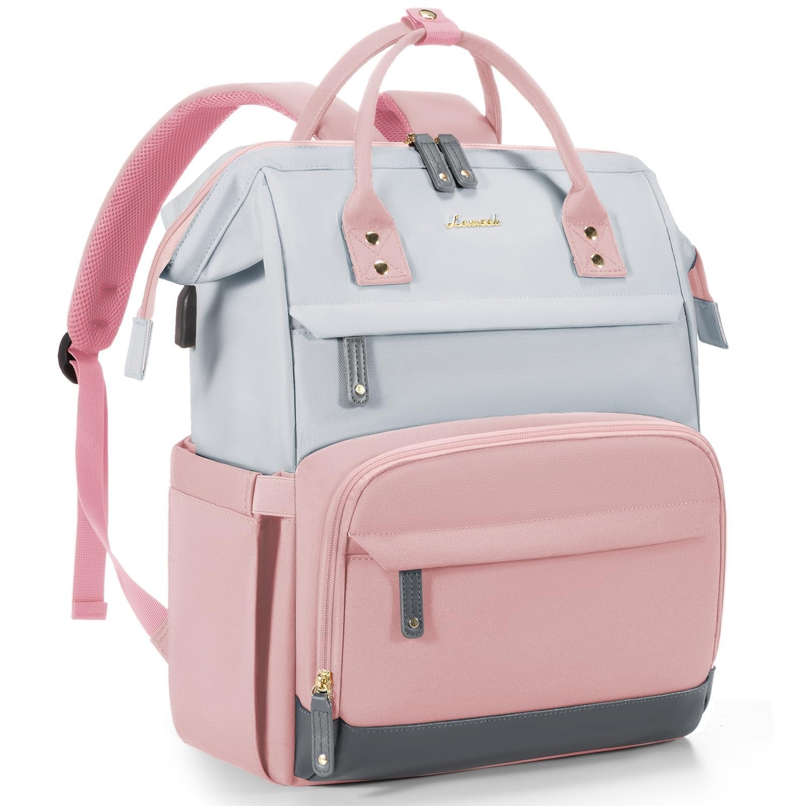 Stylish Waterproof Laptop Backpack for Women, 15.6" Work & Travel Bag, Large Cap1