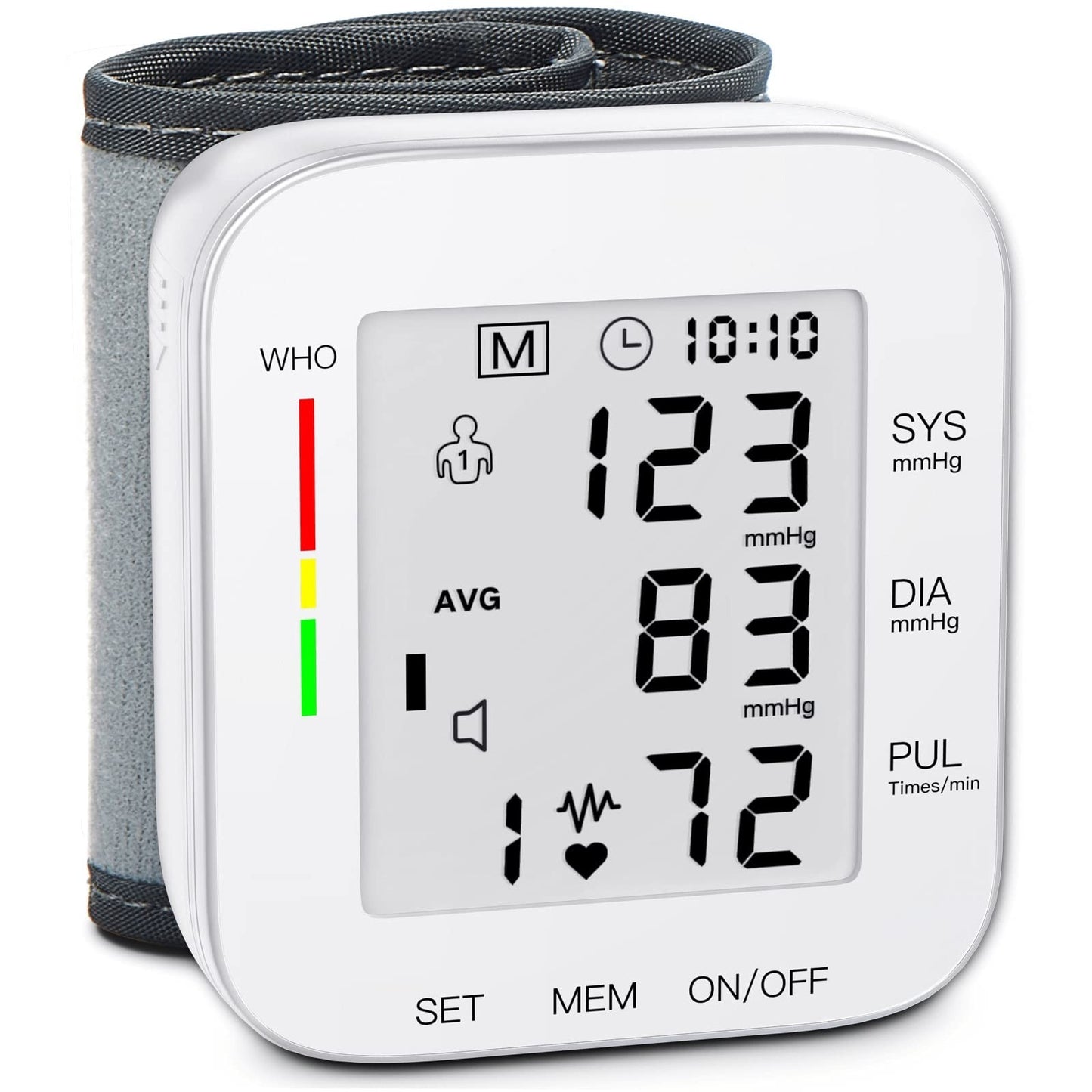 Wrist Blood Pressure Monitor   FDA Cleared, Large LCD, 99 Memory Sets, Adjustabl1