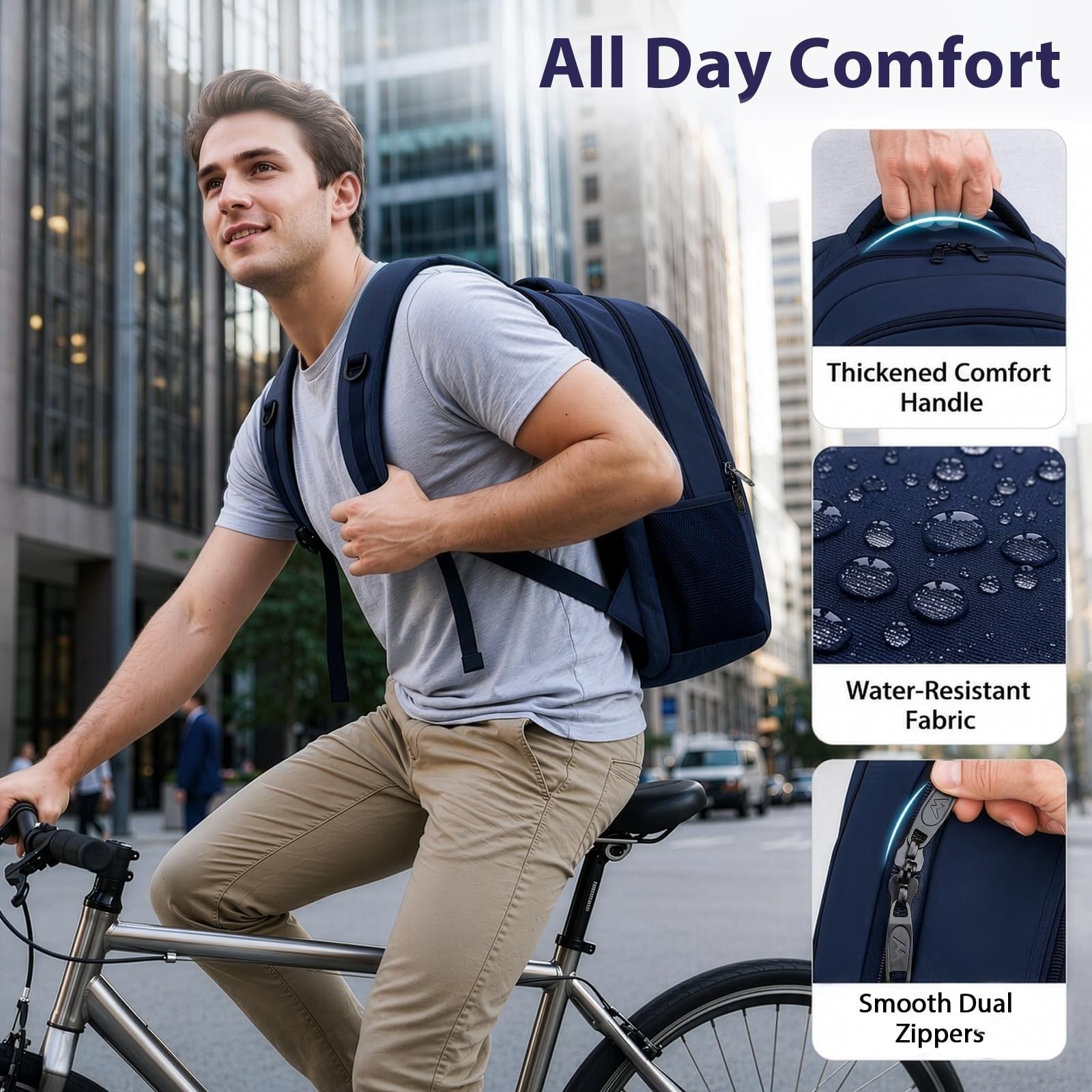 Travel Backpack for Men, Anti Theft Pocket, TSA Friendly, Durable & Stylish Bag7