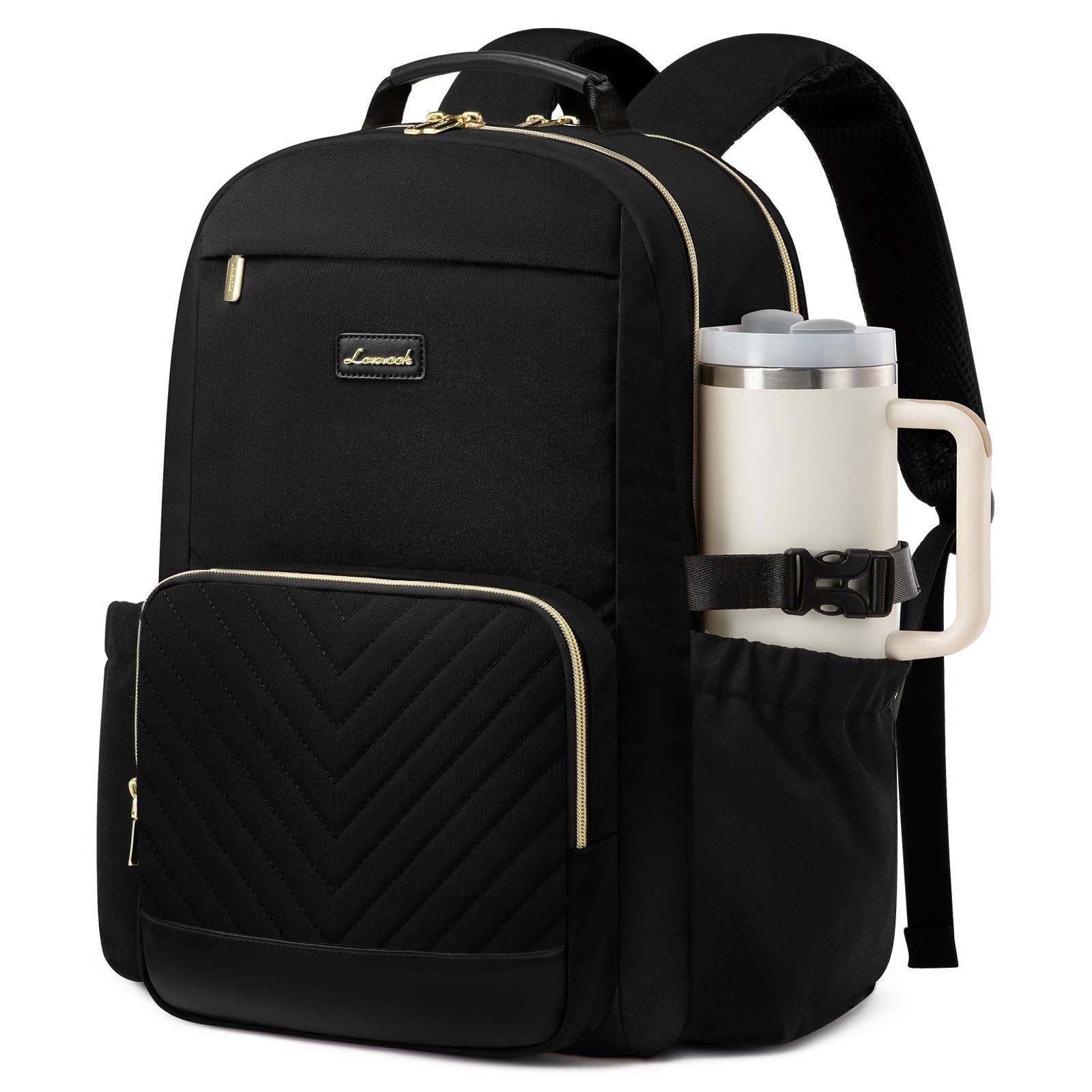 Stylish Waterproof Laptop Backpack for Women, 15.6" Large Capacity Travel Bag, P1