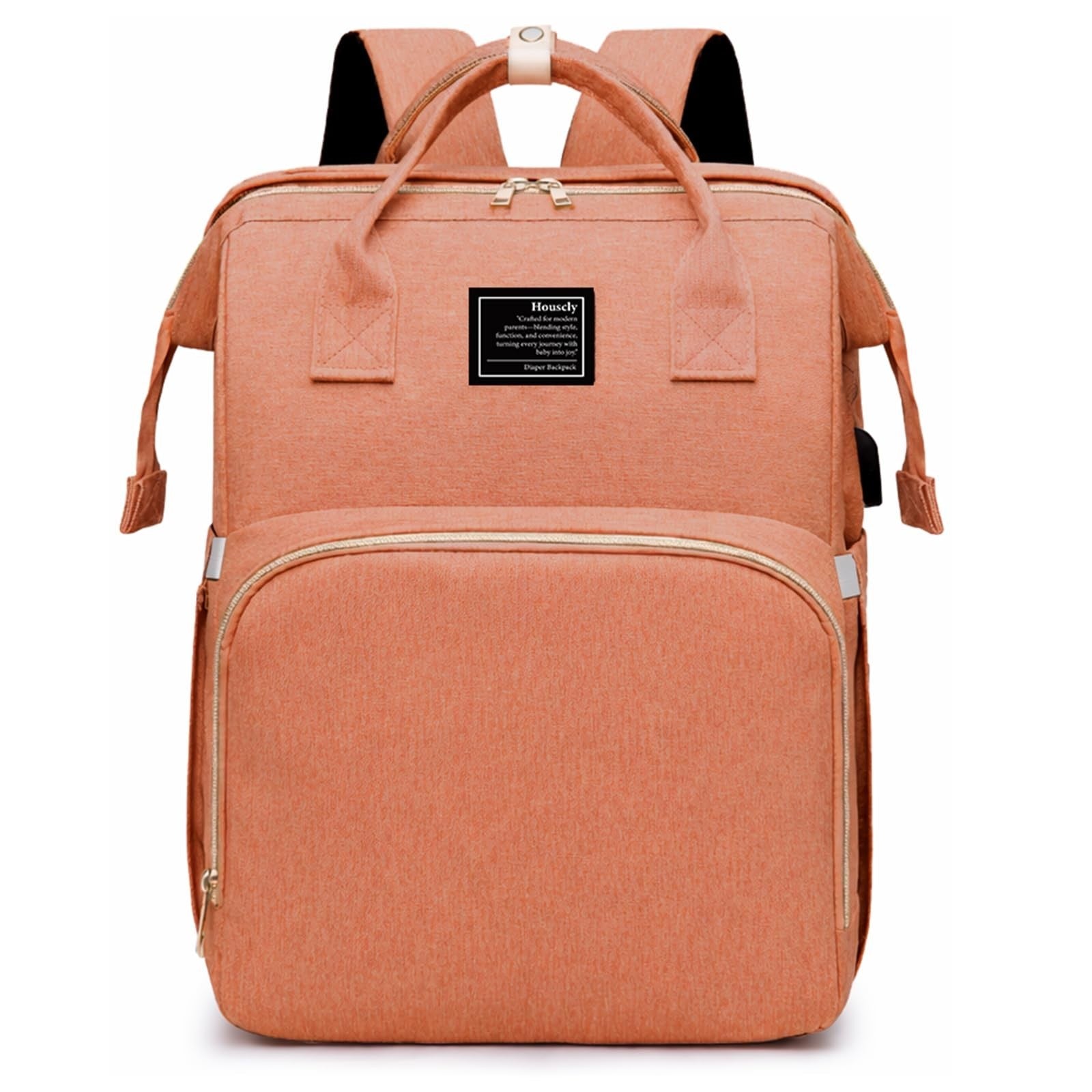 Large Capacity Diaper Bag Backpack with Changing Station, 25L, Stylish & Functio1