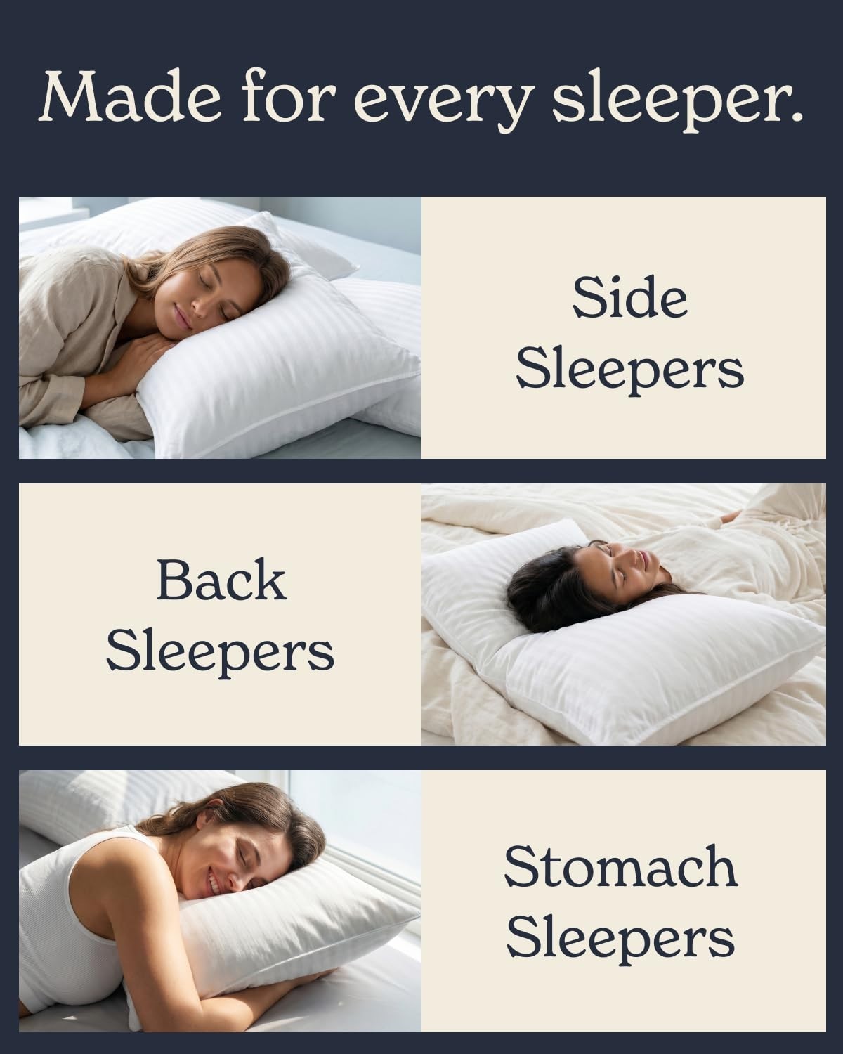Soft Down Alternative Bed Pillows Set of 2 - Standard/Queen Size, Comfort for Al6