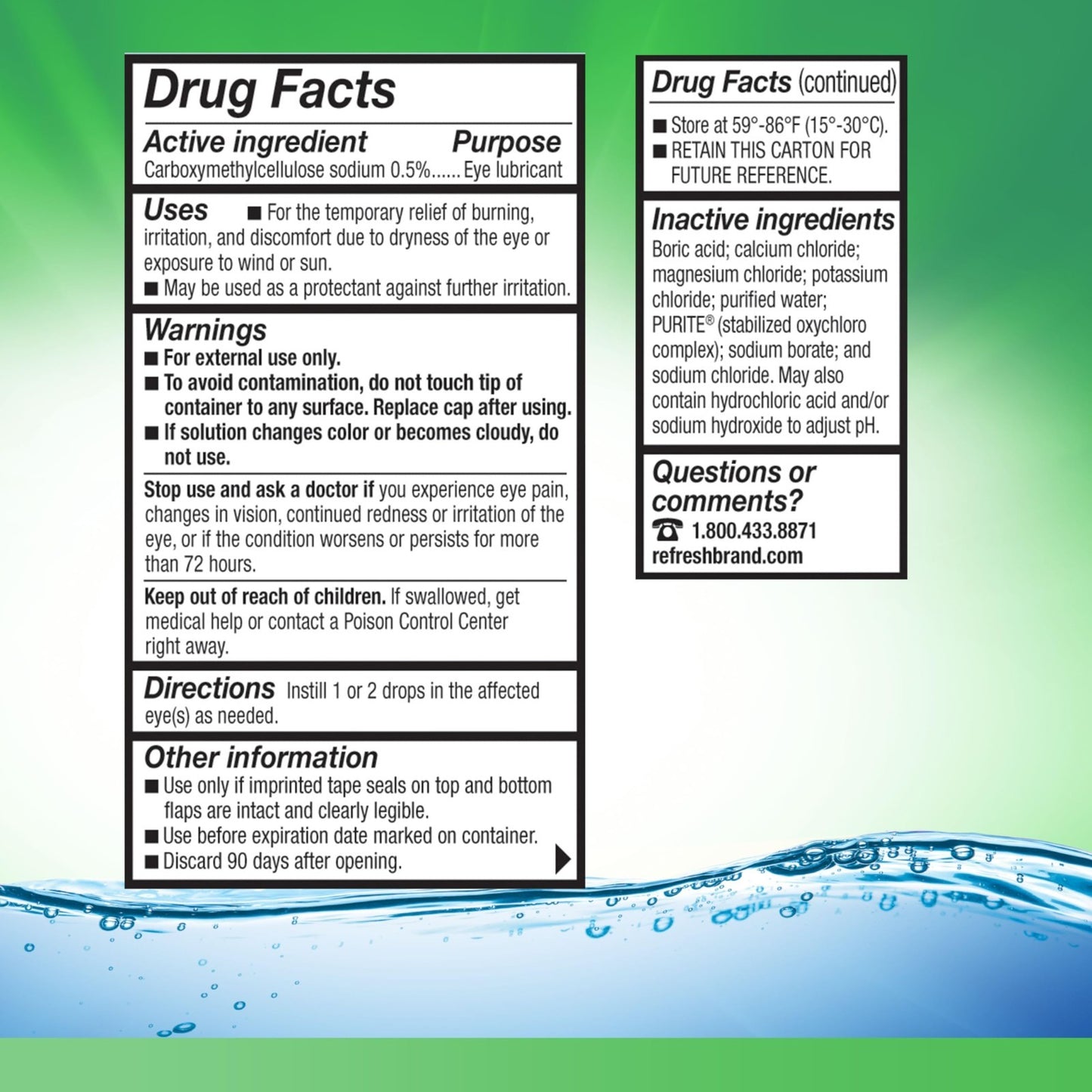 Moisturizing Eye Drops - Liquid Lubricant, 0.51 oz, 4-Pack for Dry Eyes Relief7
