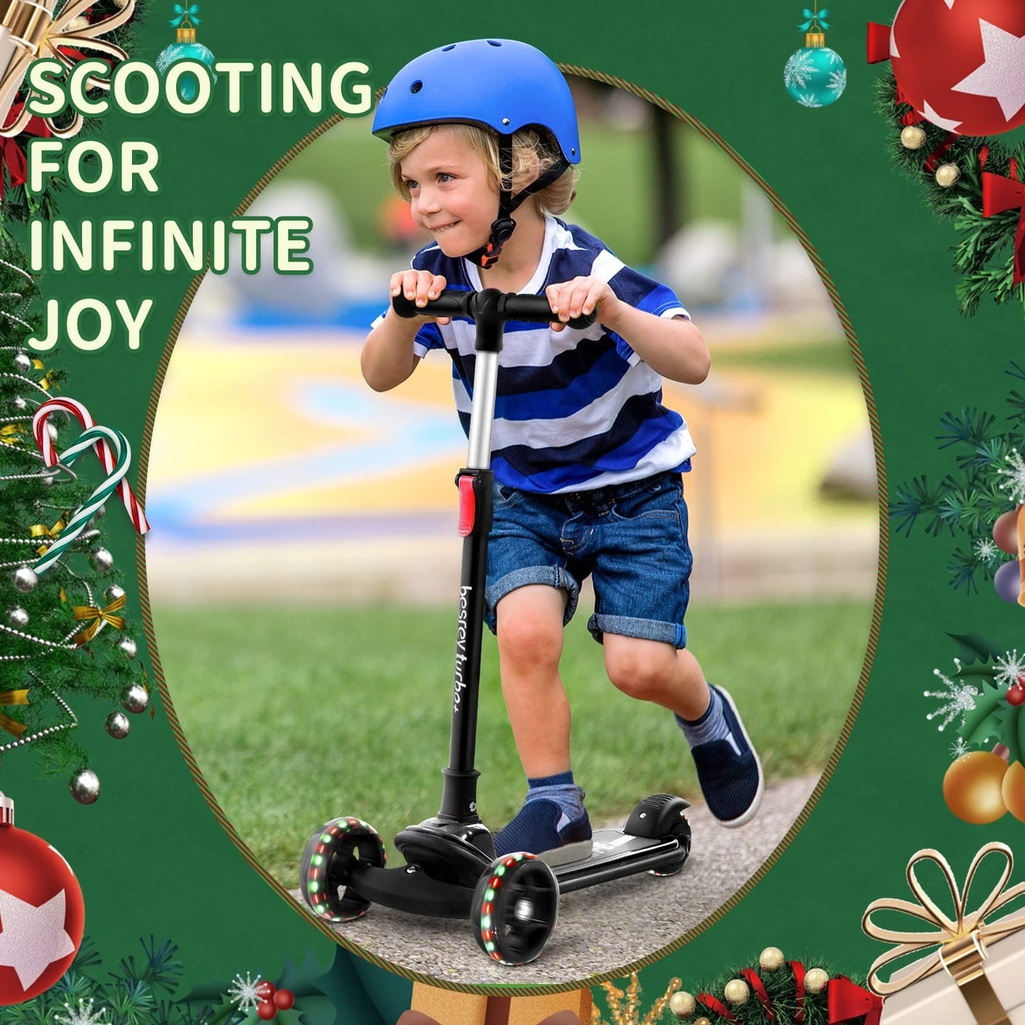3-Wheel Kids Scooter Ages 3-10, Adjustable Height, Safe & Fun Ride-On Toy6