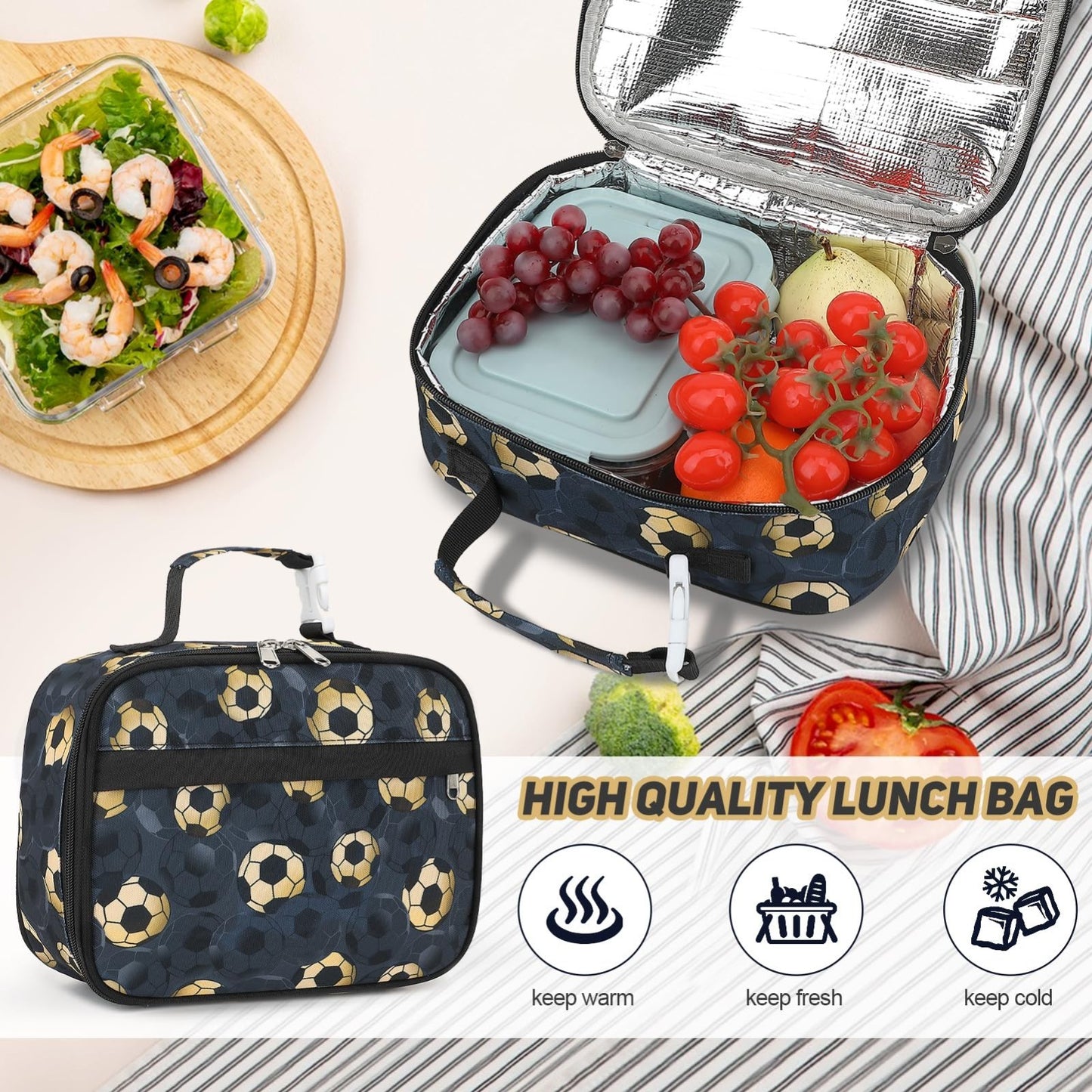Luminous Boys Backpack Set   3PCS with Lunch Box & Pencil Case, School Bag6