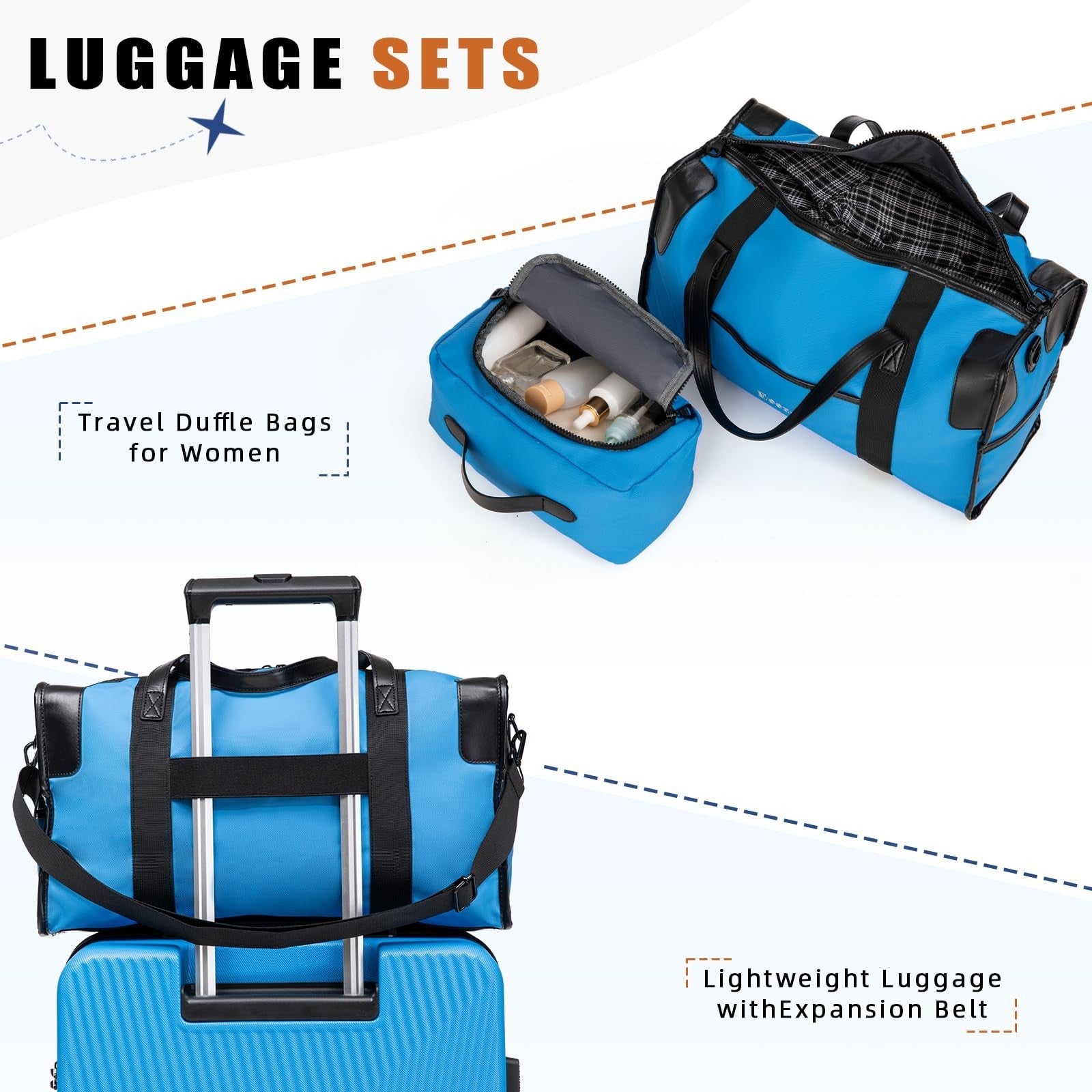 5-Piece Hardshell Luggage Set - TSA Lock, Spinner Wheels, Water-Repellent, 20/246