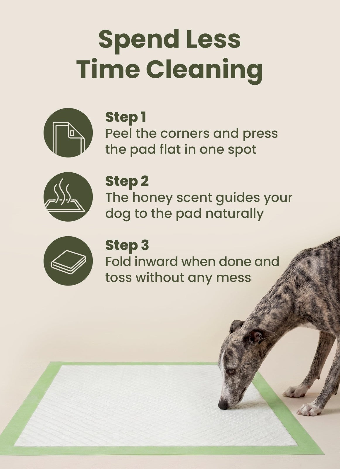 Large Dog Pads with Sticky Tabs - Super Absorbent, Odor Blocking, 40-Count (24x27