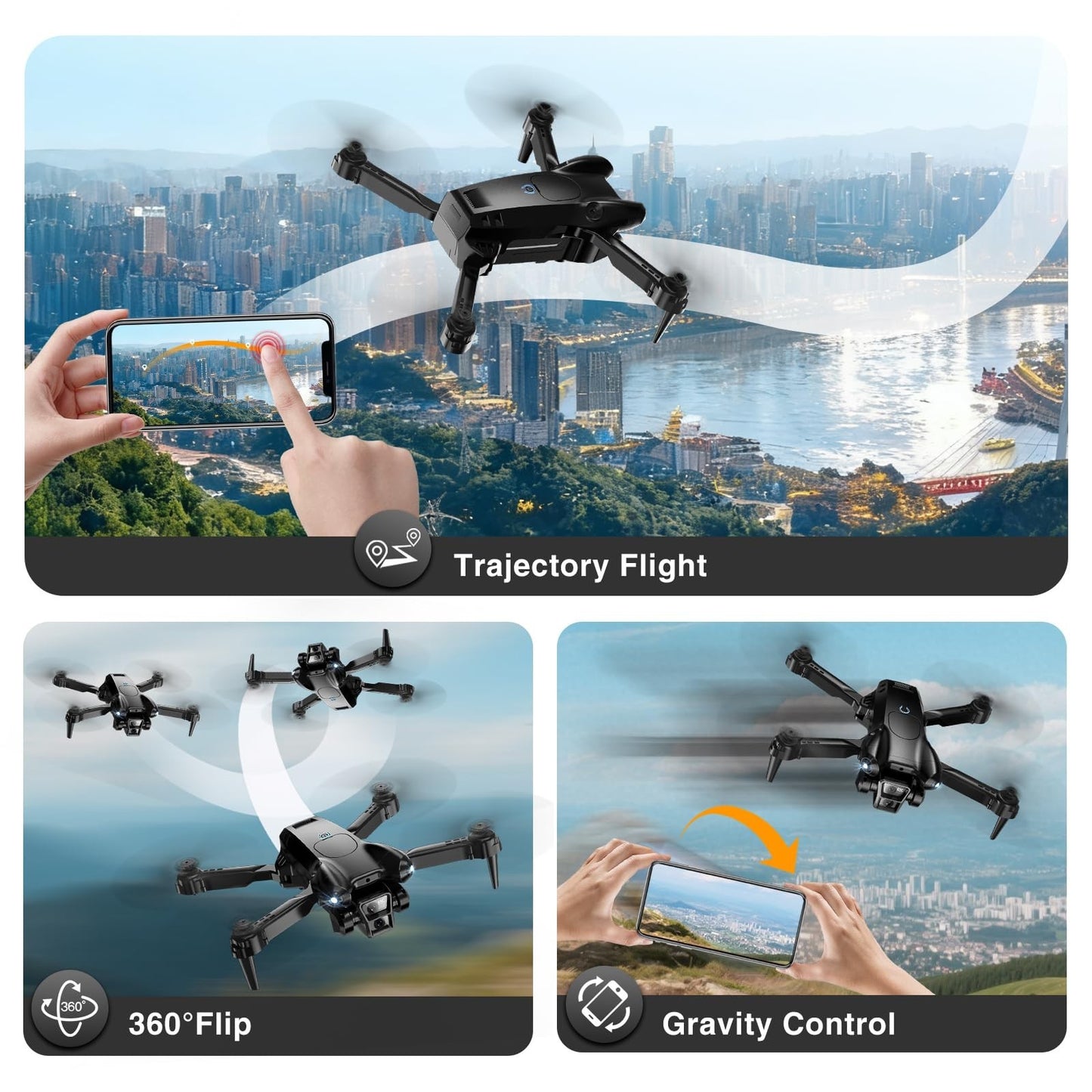 **Optimized eBay Title:**  1080P HD Camera Drone, Mini Foldable Quadcopter for4