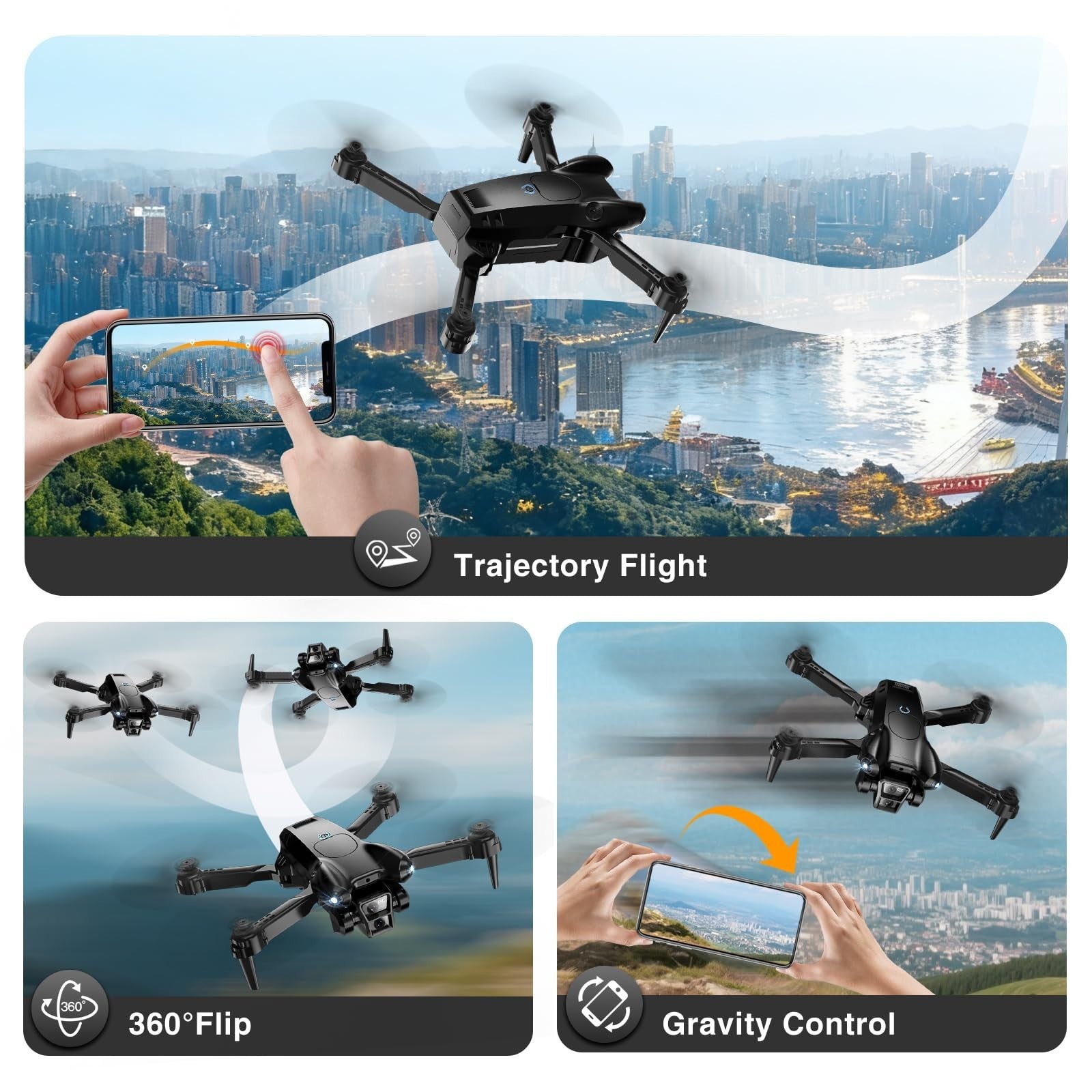 **Optimized eBay Title:**  1080P HD Camera Drone, Mini Foldable Quadcopter for4