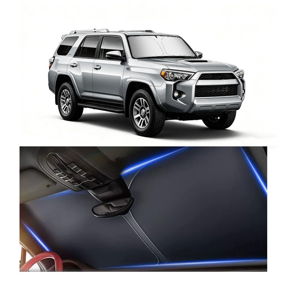Car Windshield Sun Shade for 2010-2025 Toyota 4Runner, Foldable Oxford Cloth Cov1