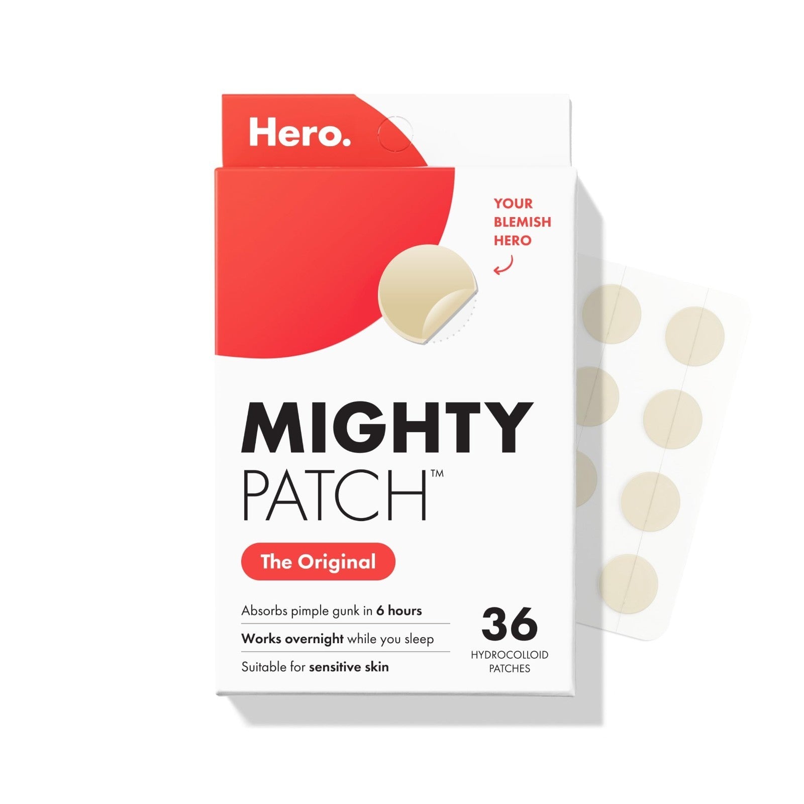 Original Nighttime Acne Pimple Patches - 36 Ct Hydrocolloid Spot Treatment, Shri1