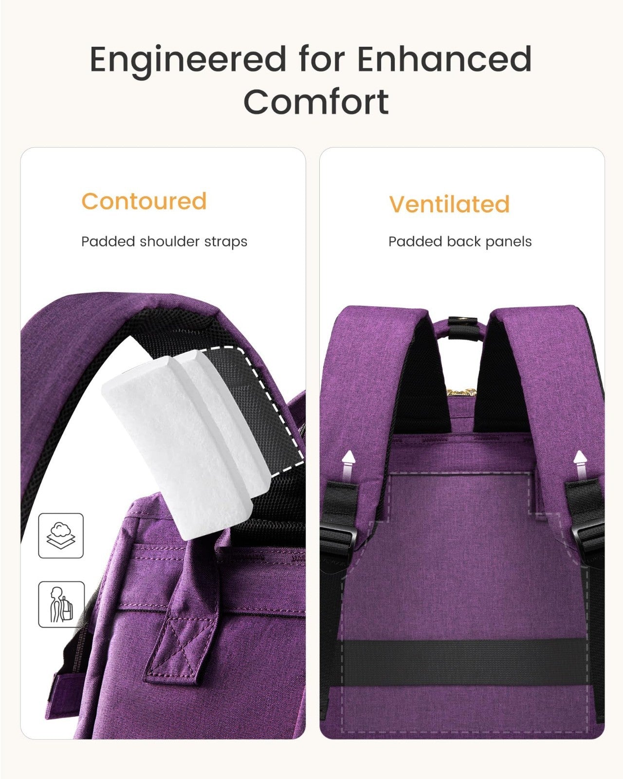 Stylish Waterproof Laptop Backpack 15.6" with Cup Holder, TSA Approved, Mint Gre4