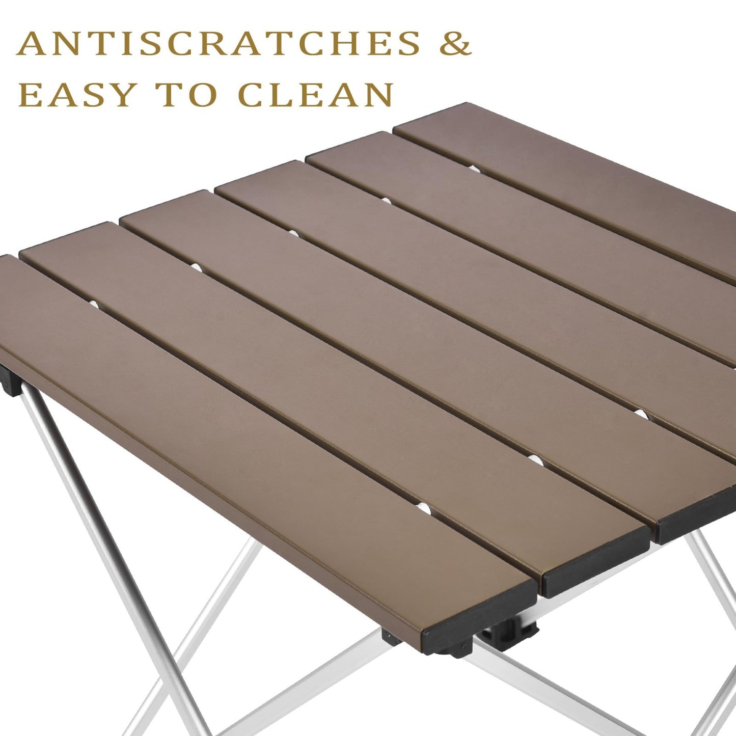 Portable Folding Camping Table - Lightweight Aluminum Top for Outdoor BBQ, Picni6