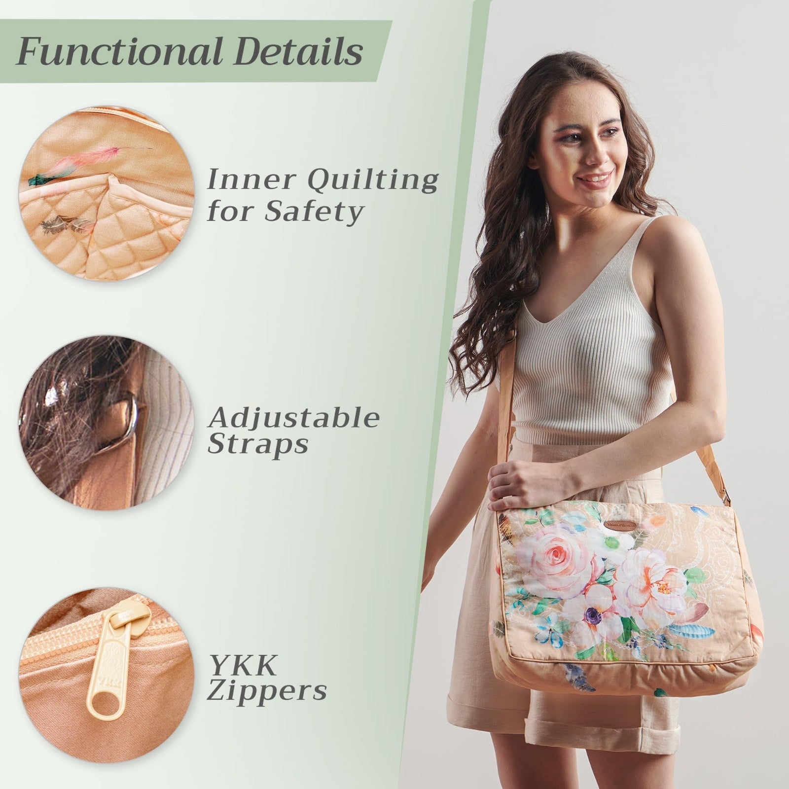 Stylish Women's Cotton Shoulder Bag   Versatile Handbag for Everyday Use4