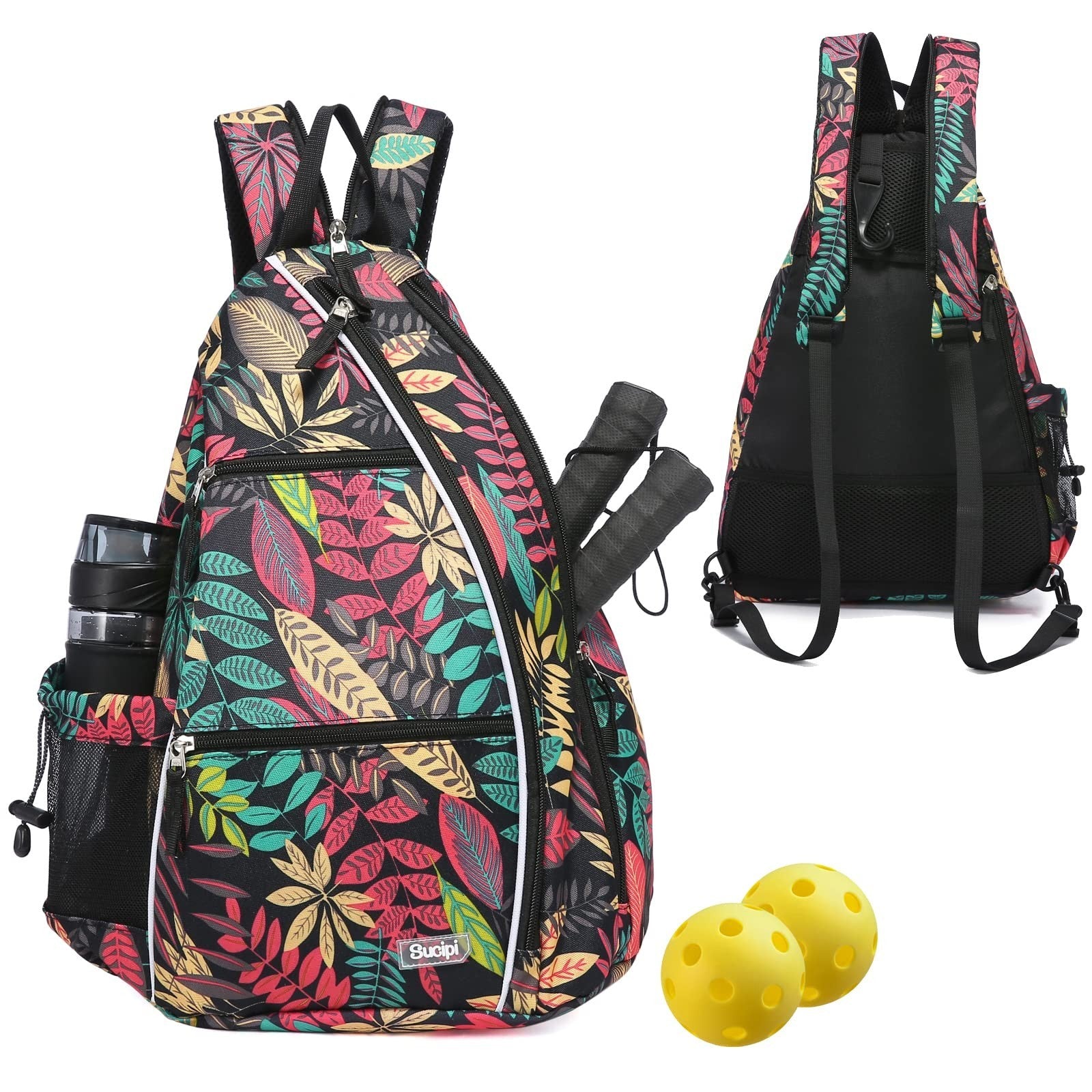 Adjustable Pickleball Backpack with Fence Hook, Large Capacity & Safety Pocket1