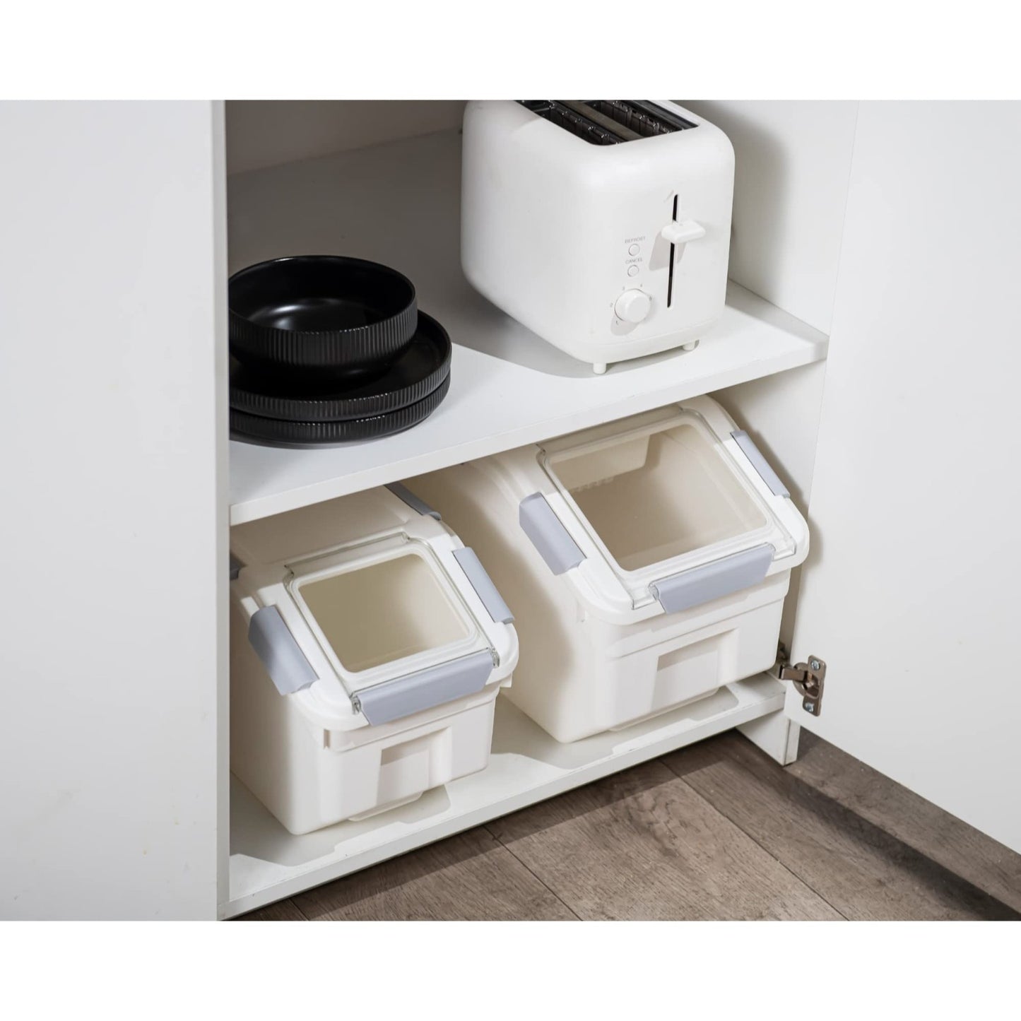 15L Rice Storage Container Set   30lbs, BPA Free, Includes Measuring Cup, Ideal5