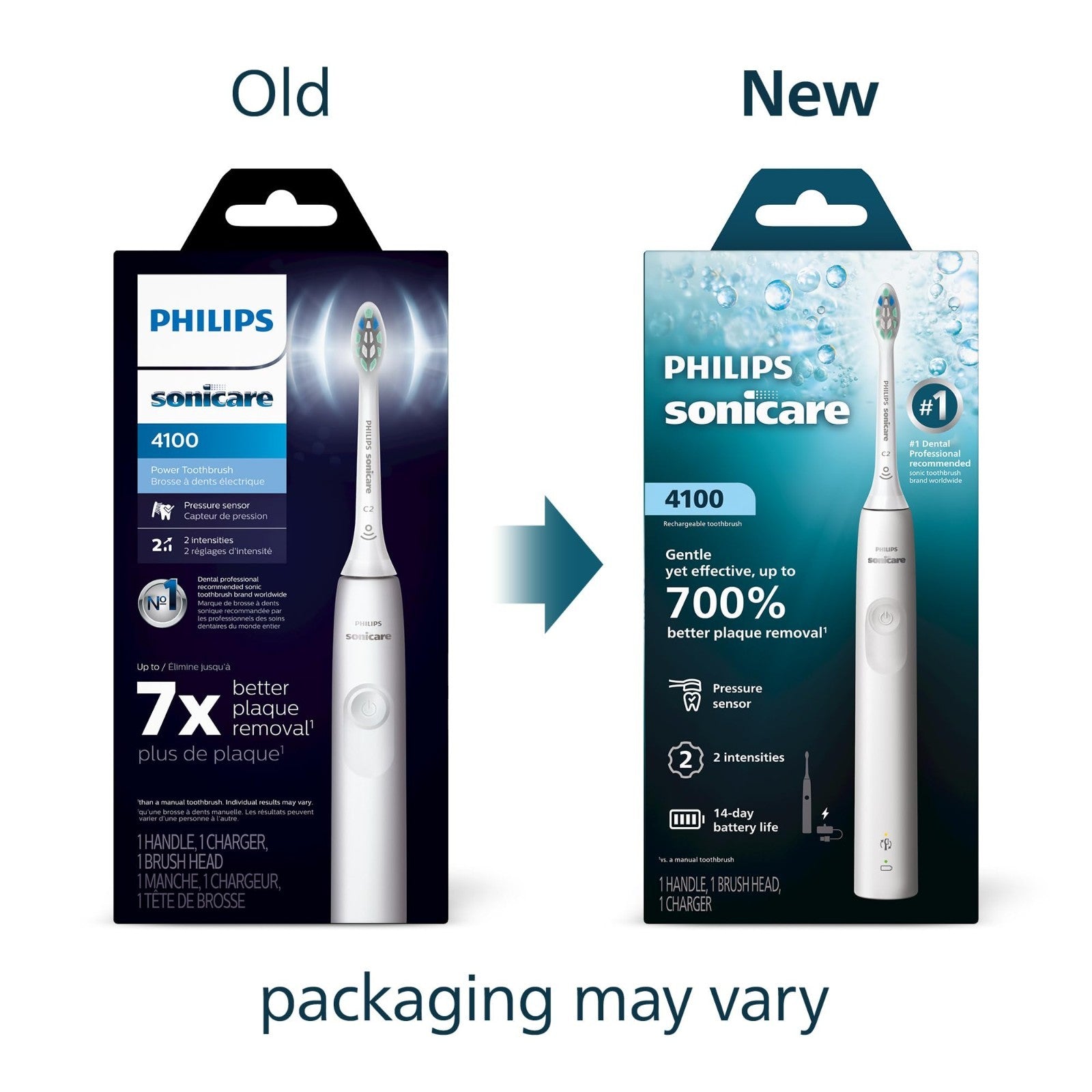 Rechargeable Electric Toothbrush, 700% Plaque Removal, Pressure Sensor, 2 Settin2