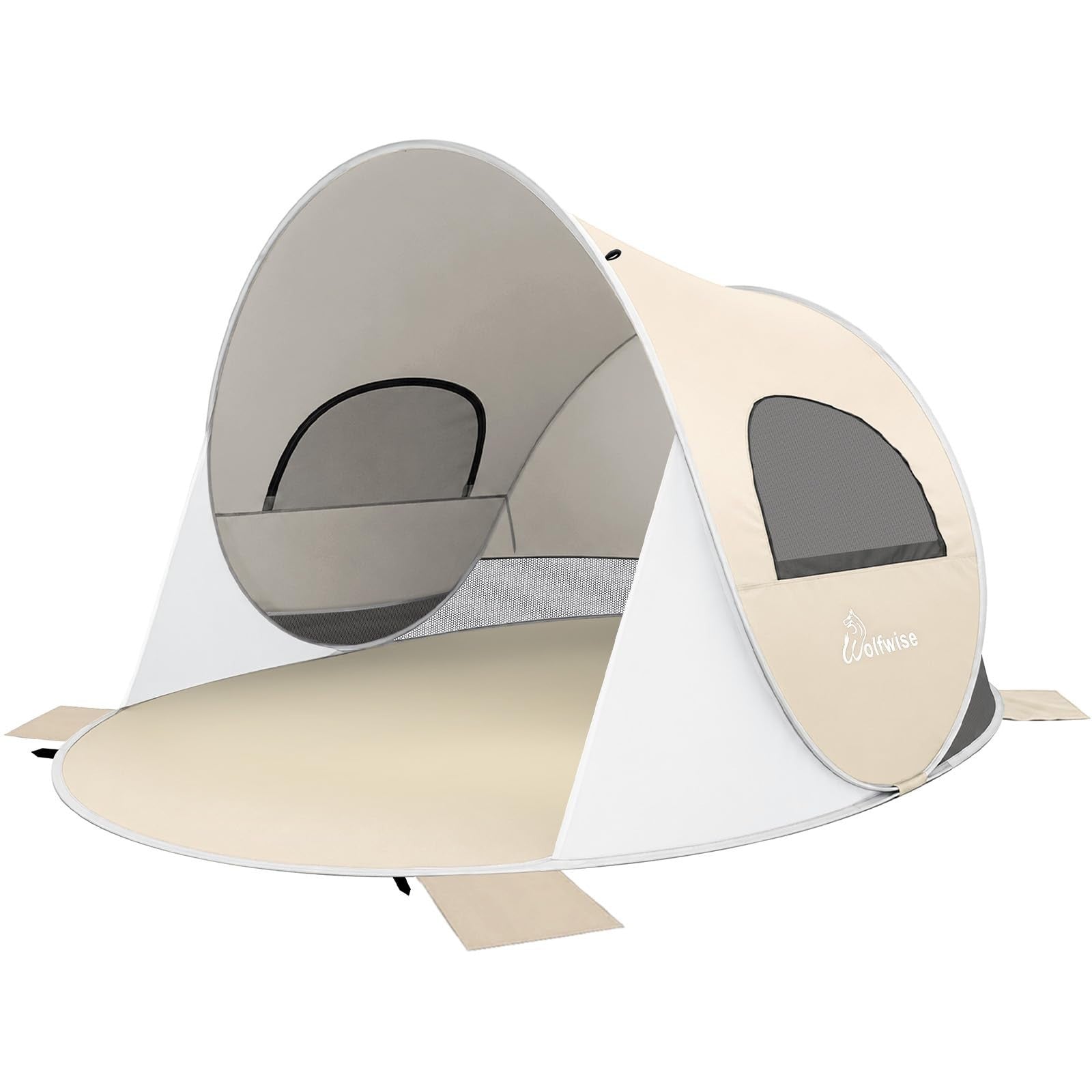Pop Up Beach Tent Sun Shelter - UPF50+ UV Protection, Instant Setup, Portable Ca1