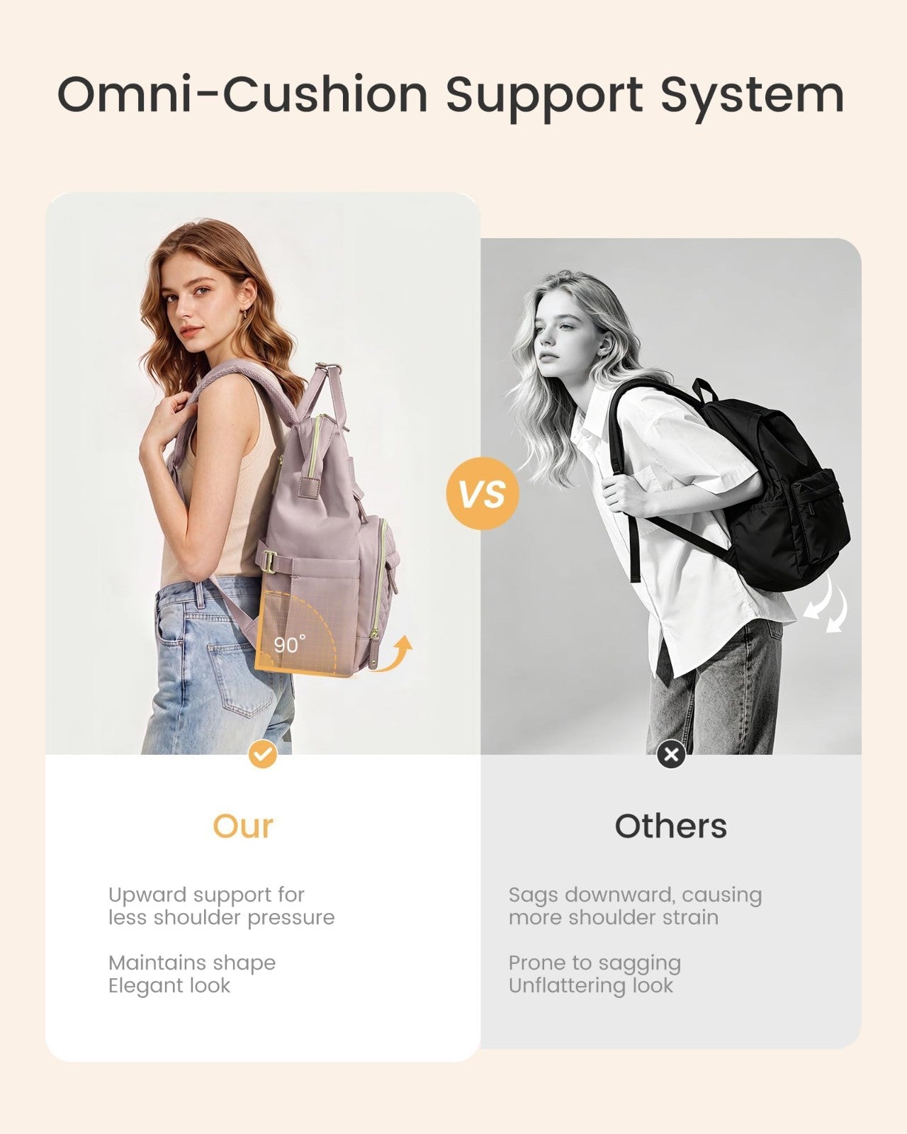 Quilted Laptop Backpack for Women   Stylish Teacher & Nurse Work Purse5