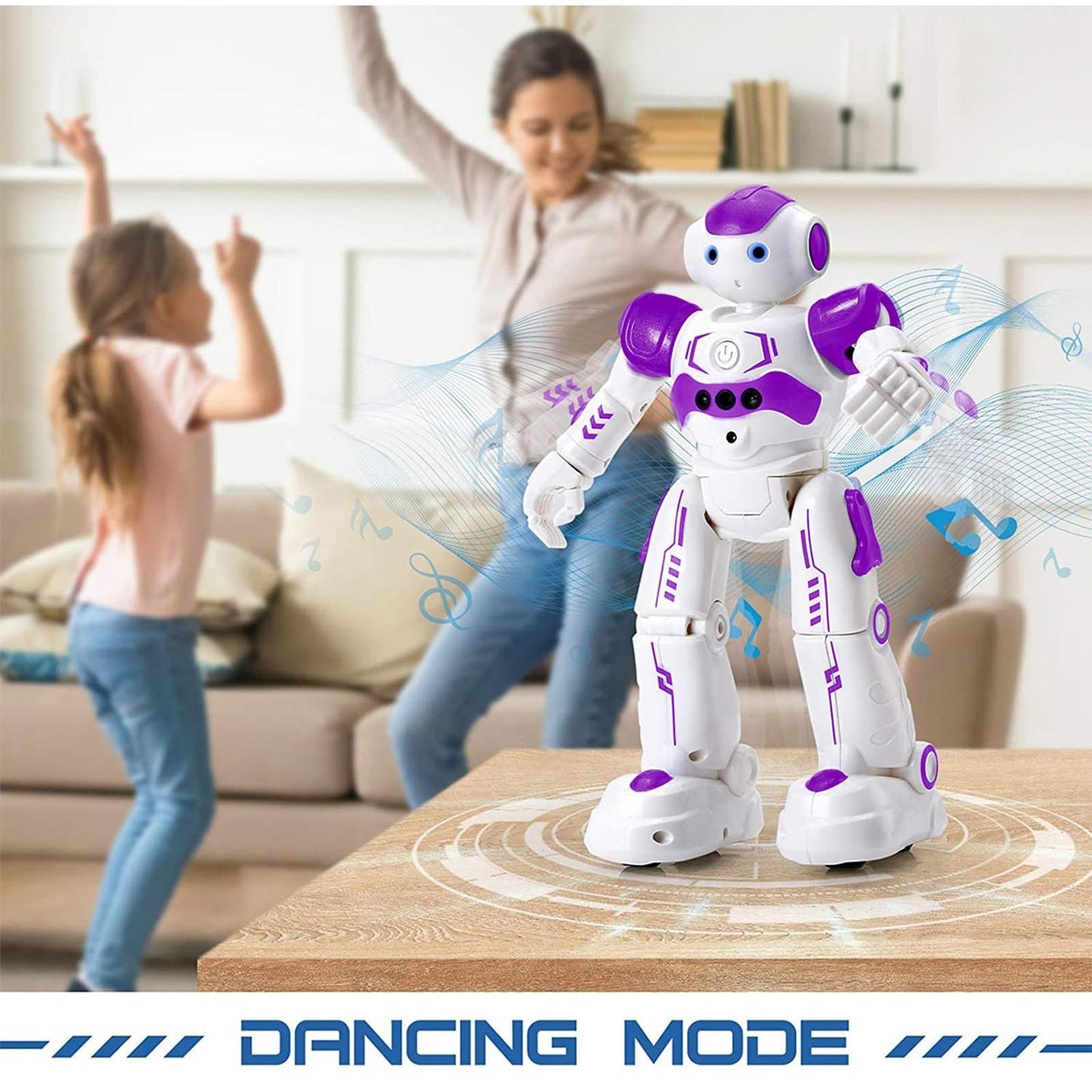 Programmable RC Robot Toy for Kids   Gesture Control Smart Robot, Ages 3 8, Purp5
