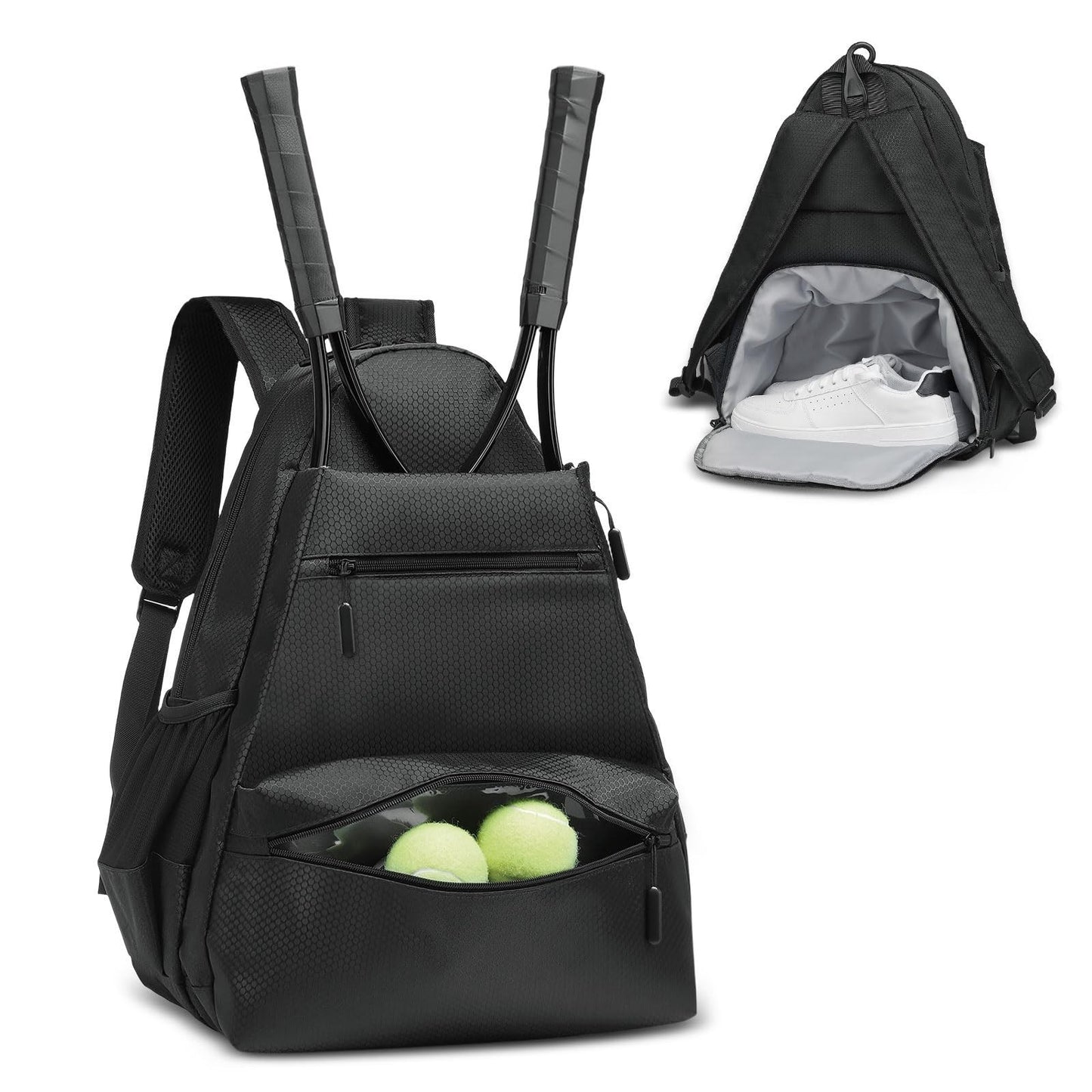 Optimized eBay Title:  Waterproof Tennis Backpack with Shoe Compartment, Wet/Dr1