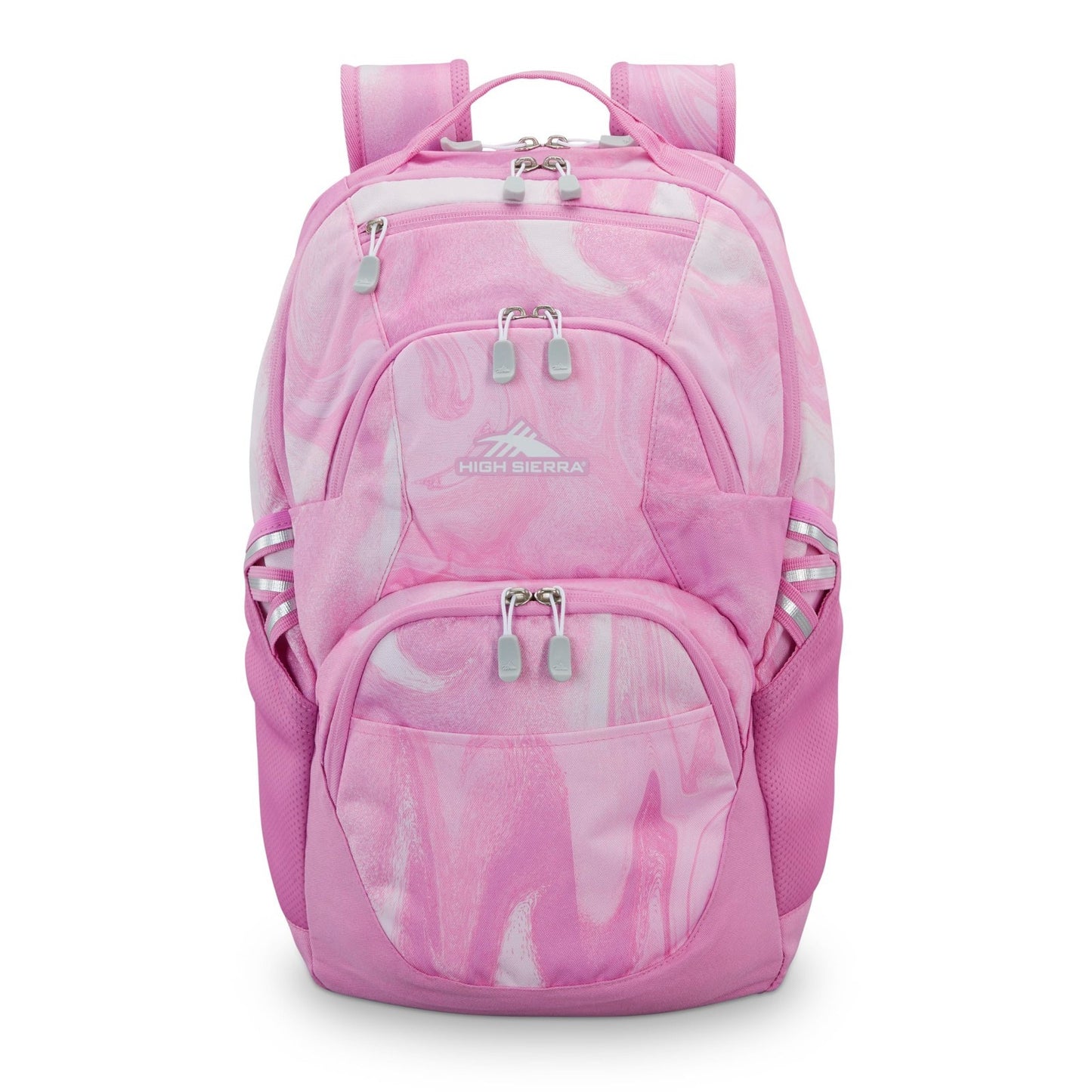 Travel Laptop Backpack with Drop Protection, Tablet Sleeve, Pink Marble Swirl2