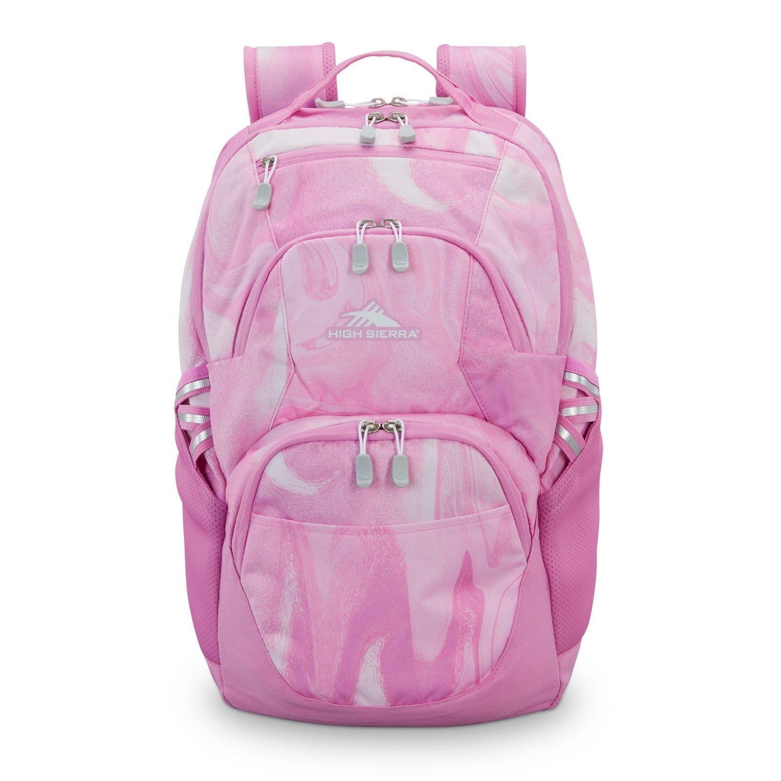 Travel Laptop Backpack with Drop Protection, Tablet Sleeve, Pink Marble Swirl2