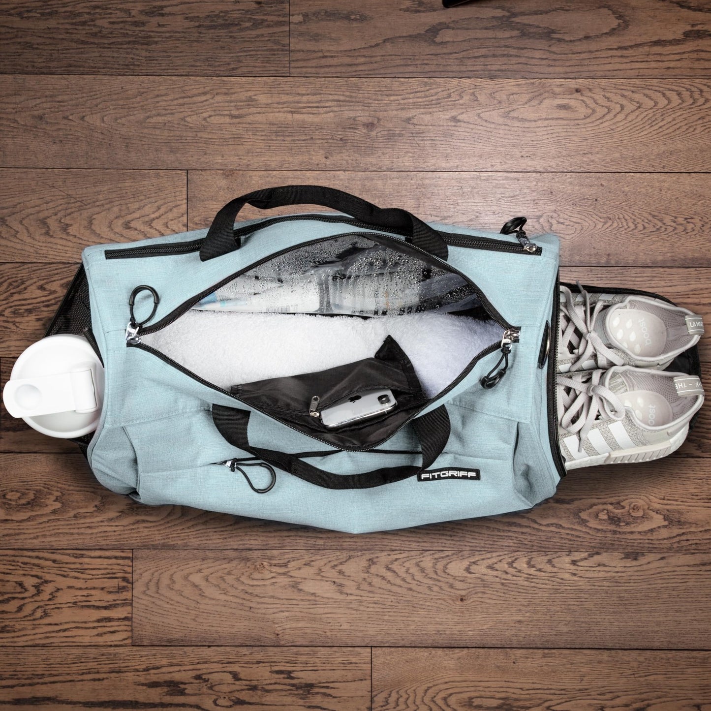 Versatile Gym Duffle Bag with Shoe & Wet Compartment for Travel, Sports & Fitnes3