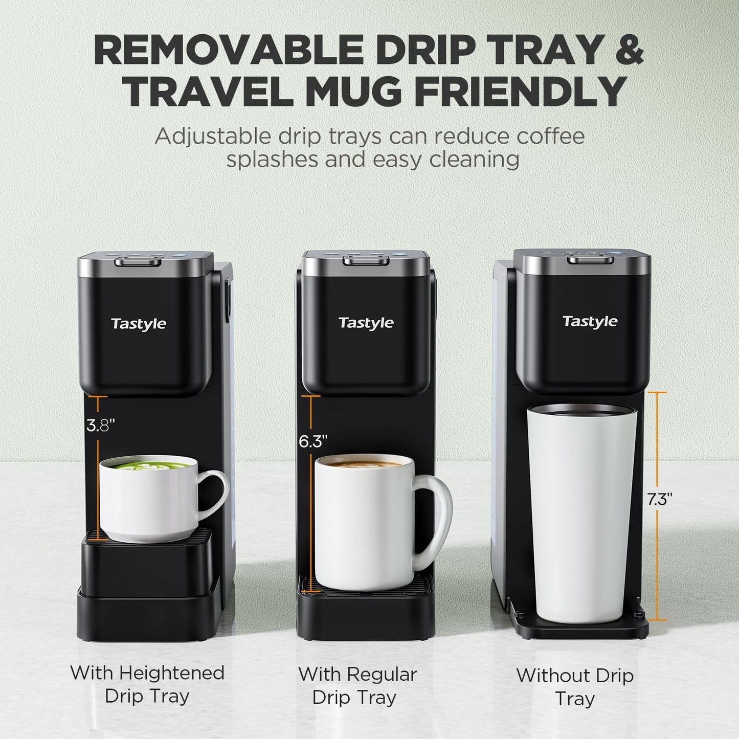 Single Serve Coffee Maker with Milk Frother, 40oz Tank, 6 Brew Sizes, BPA Free2