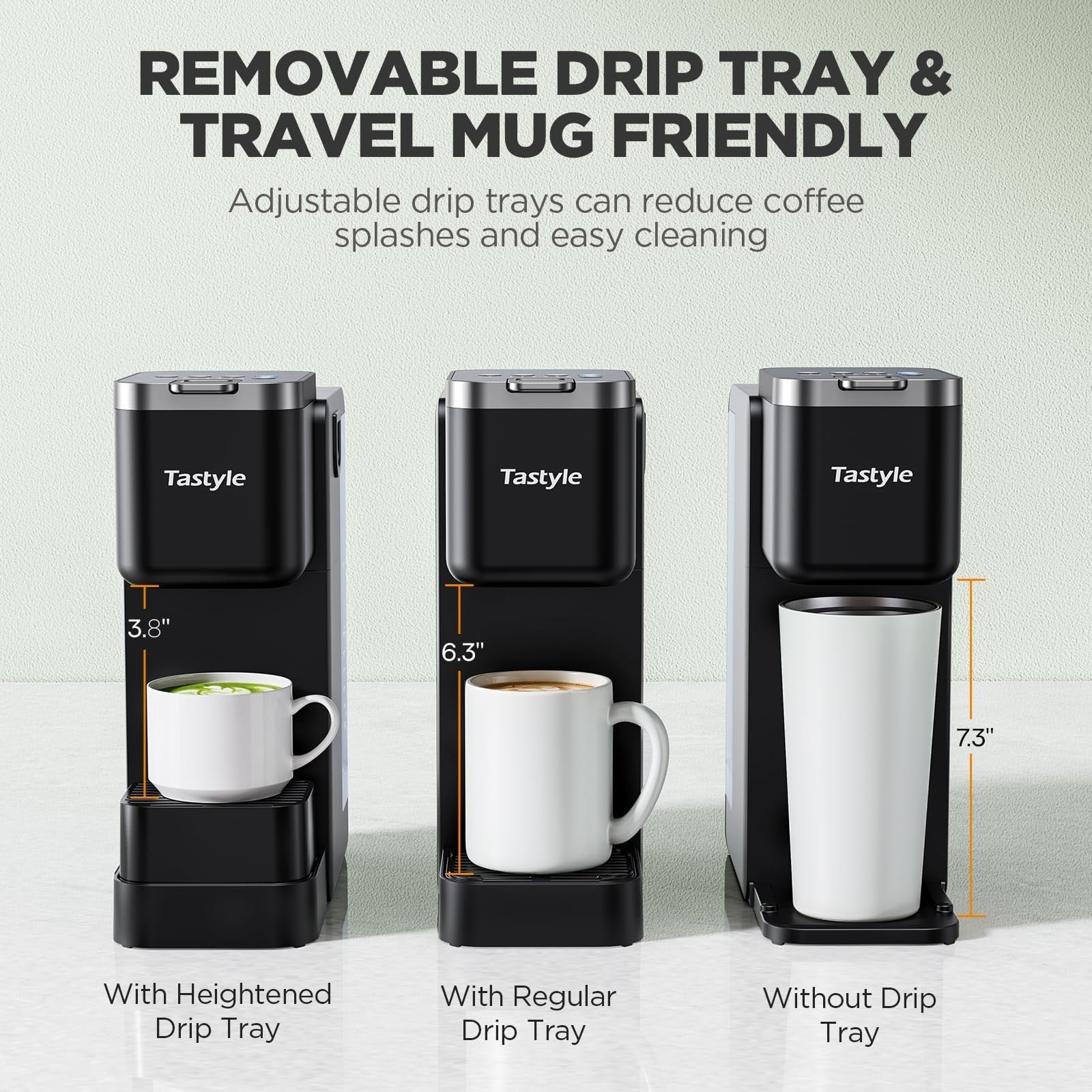 Single Serve Coffee Maker with Milk Frother, 40oz Tank, 6 Brew Sizes, BPA Free2