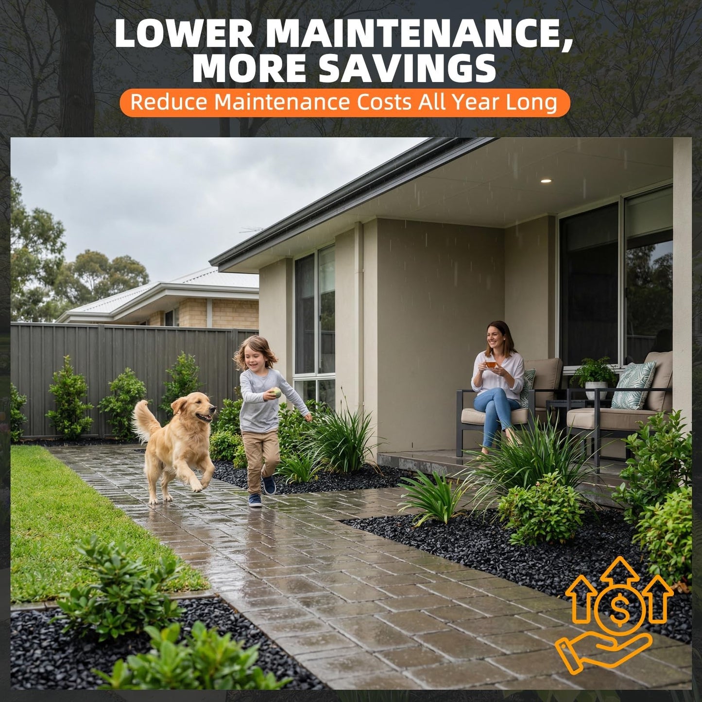 1 Gallon Landscape Adhesive, Ultra-Stick Mulch & Gravel Binder, Non-Toxic Spraye4