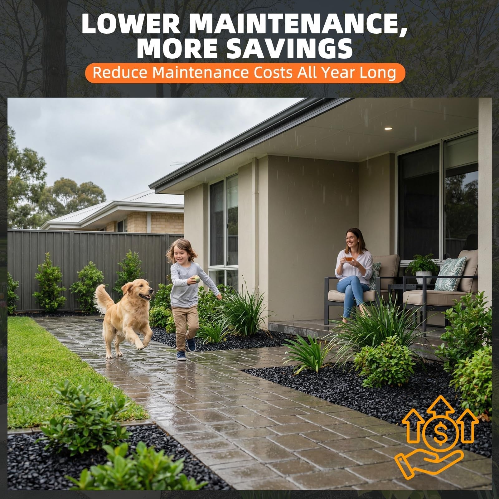1 Gallon Landscape Adhesive, Ultra-Stick Mulch & Gravel Binder, Non-Toxic Spraye4