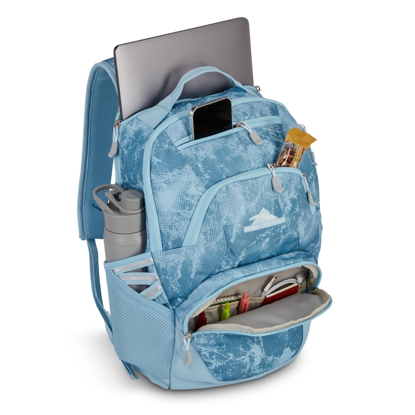 Lightweight Backpack for 17" Laptops, Large Main Compartment, Dual Water Bottle5